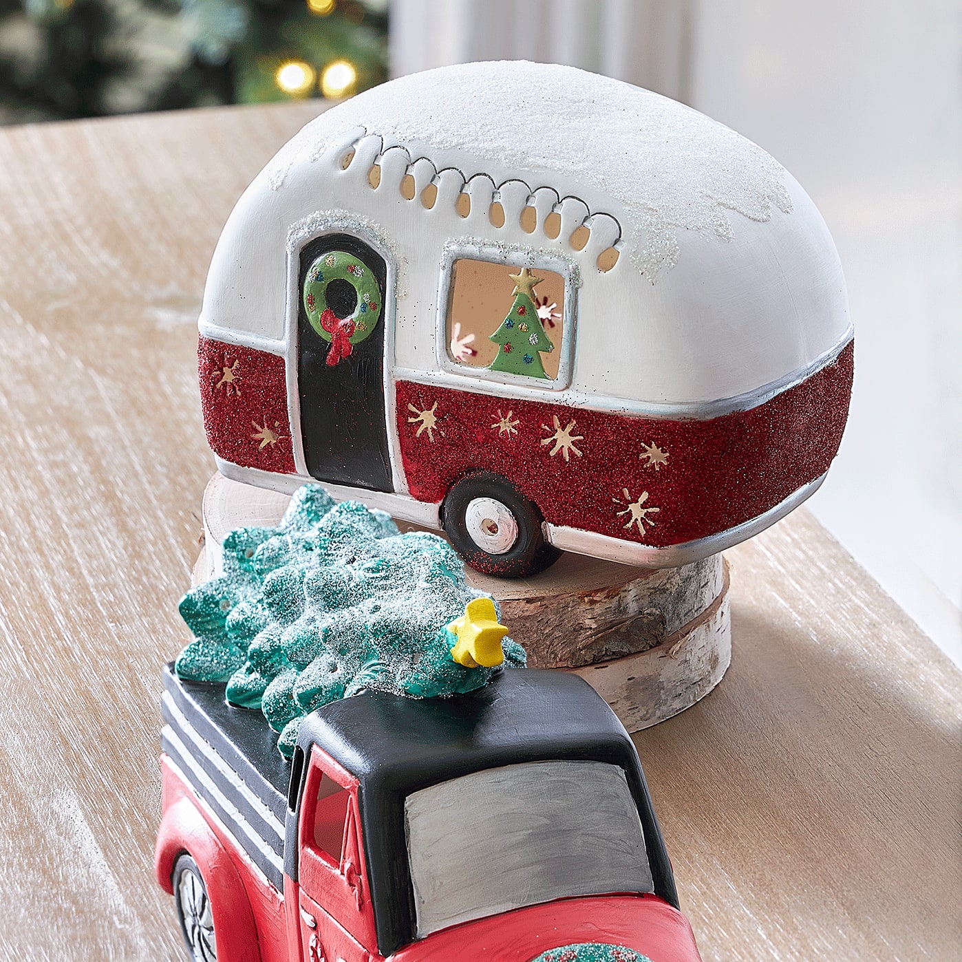 Christmas LED Ceramic Camper
