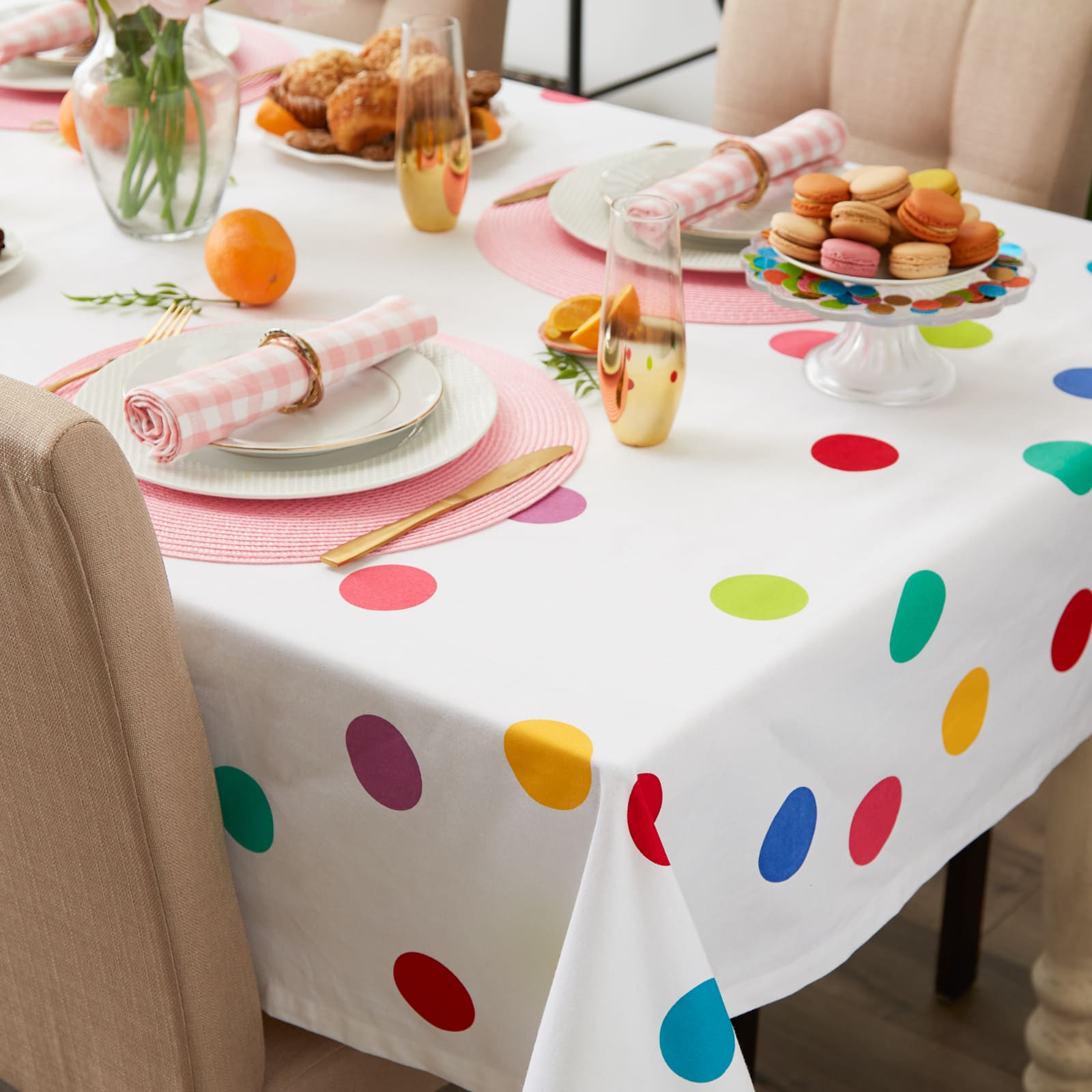 Confetti Print Tablecloth 60" x 84"