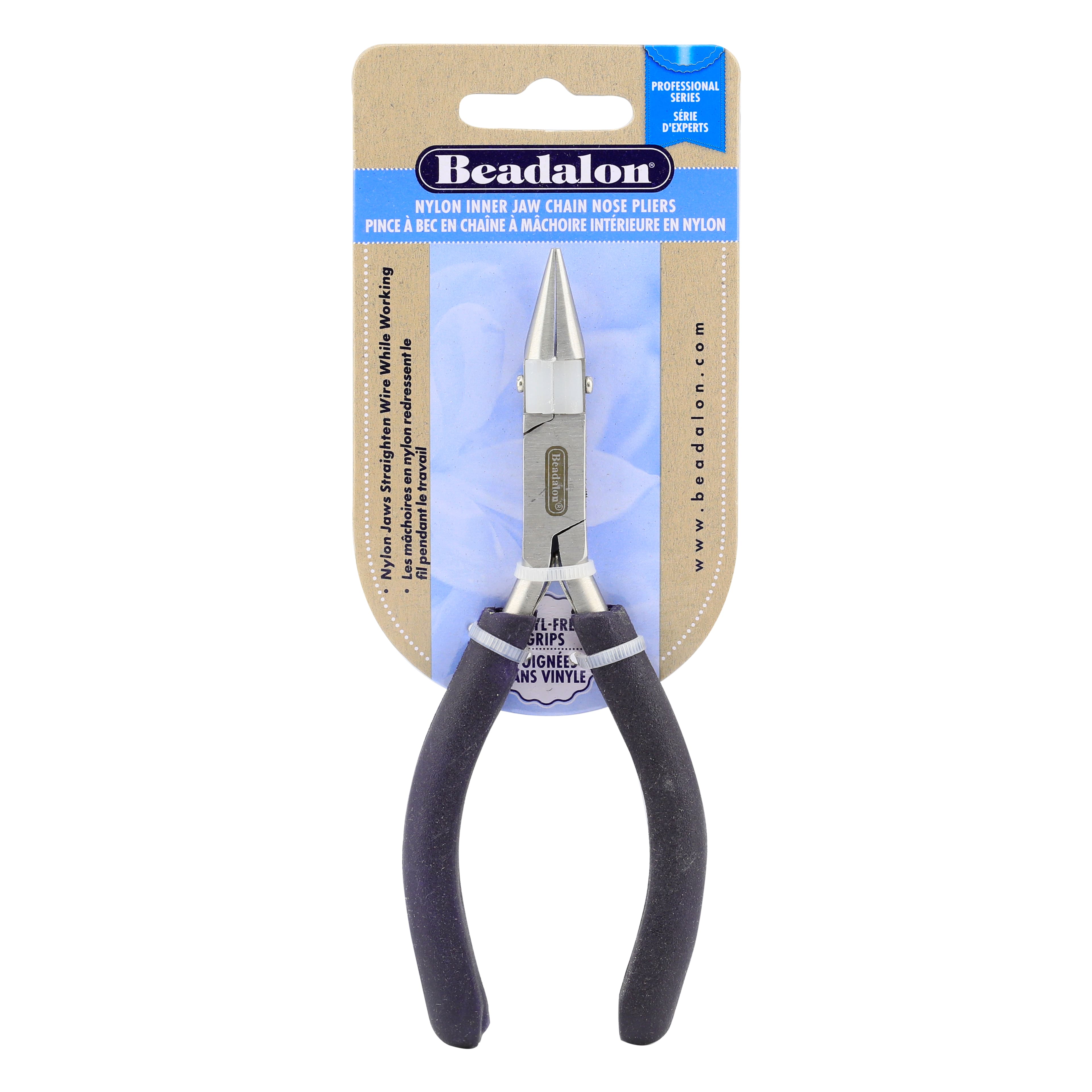 Beadalon&#xAE; Professional Series Nylon Inner Jaw Chain Nose Pliers