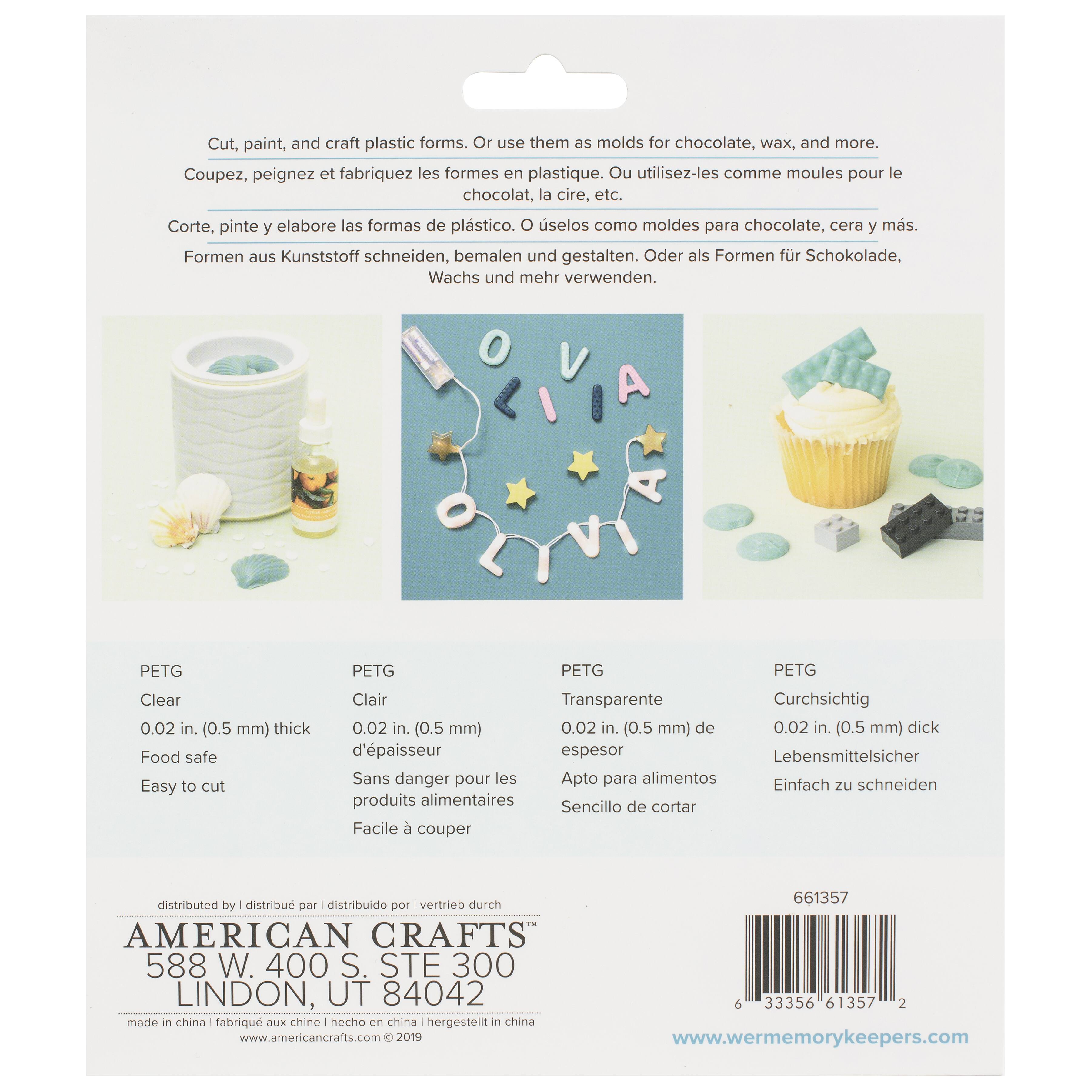 We R Memory Keepers® 6 Clear Mold Press Plastic Sheets