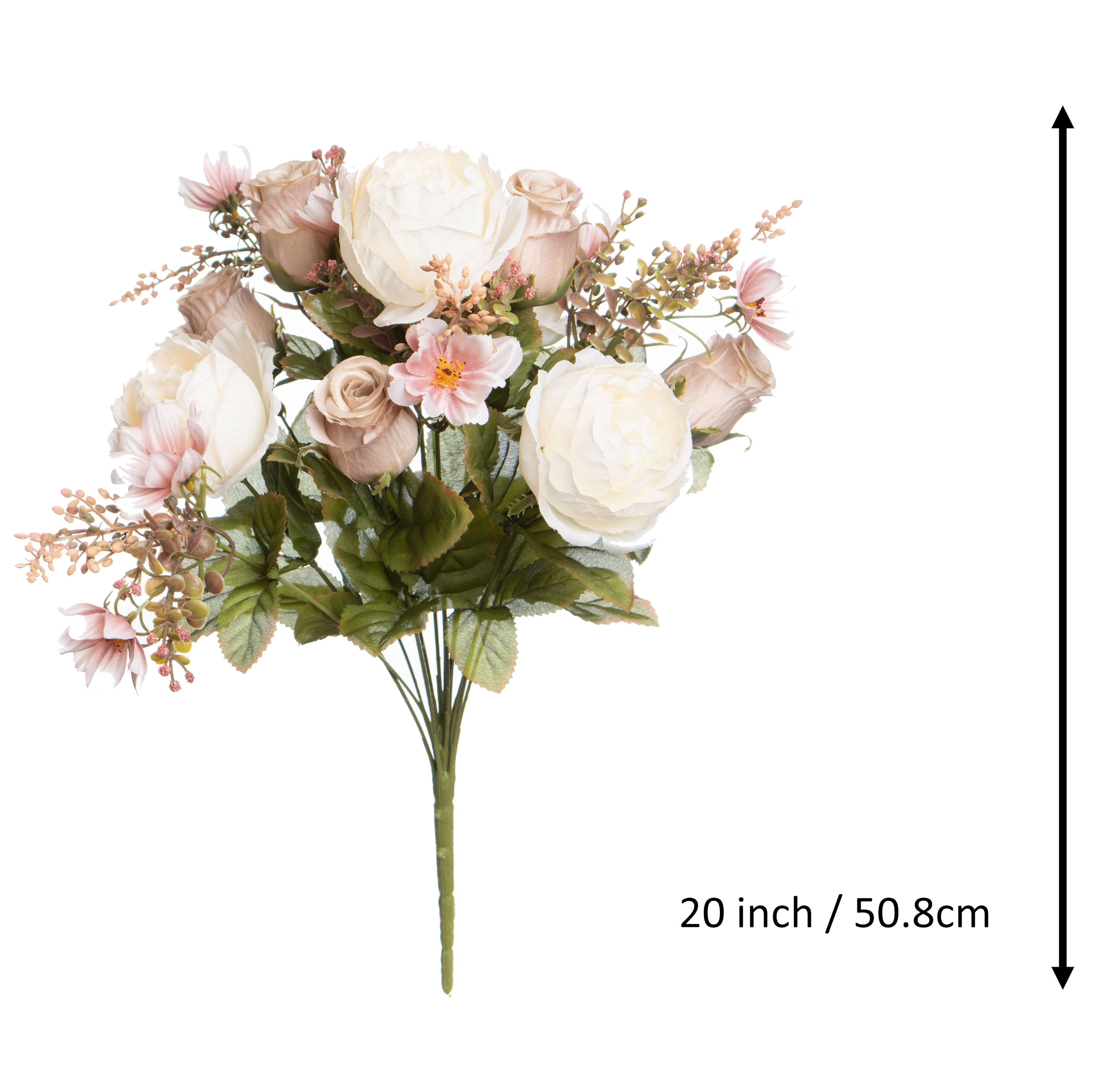 20" Purple Rose & Peony Mix Deluxe Bush by Ashland®