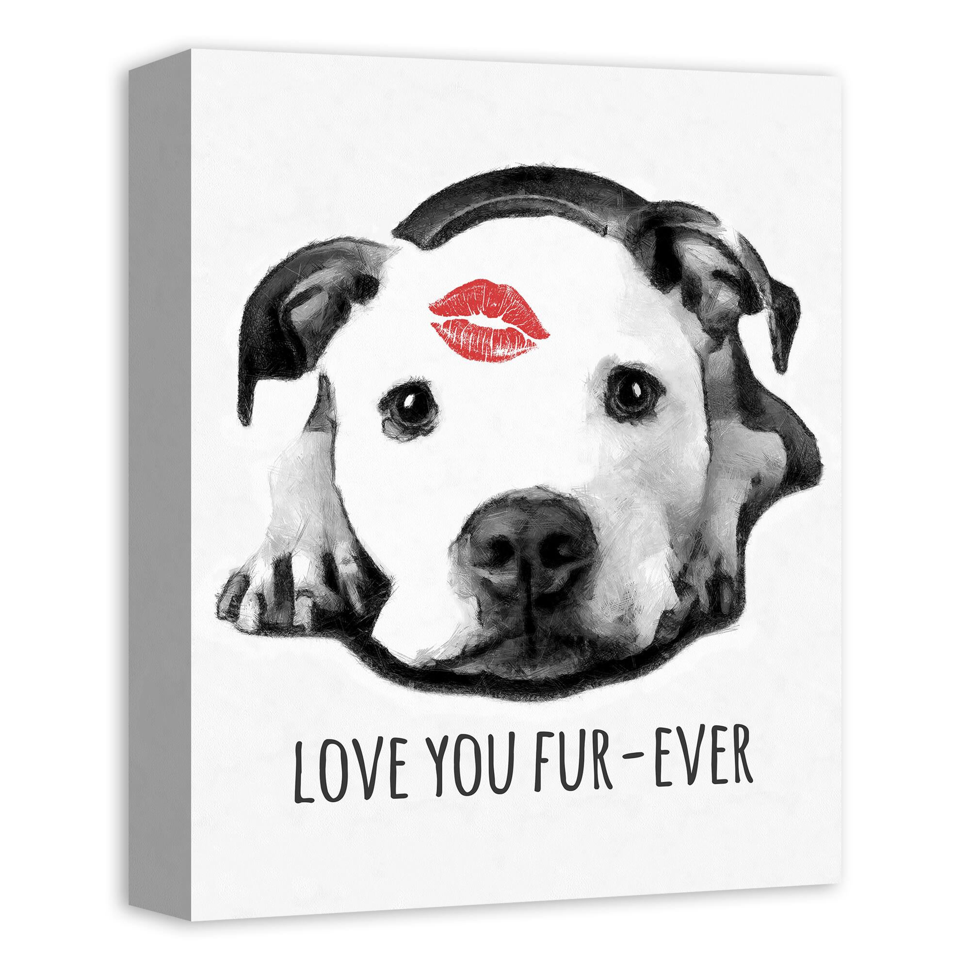 Love You Fur Ever Canvas Wall Art