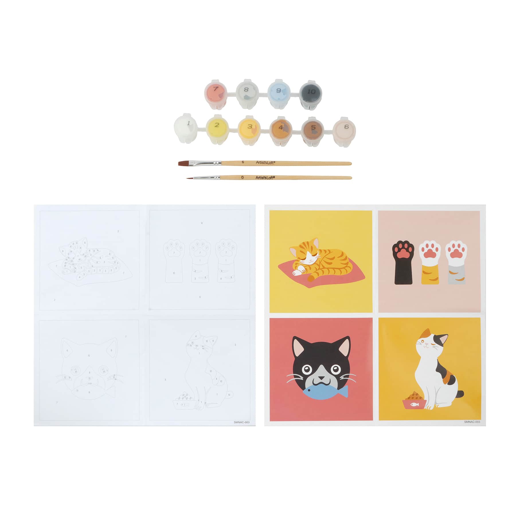 Cats Paint-by-Number Gallery Mini Kit by Artist's Loft®
