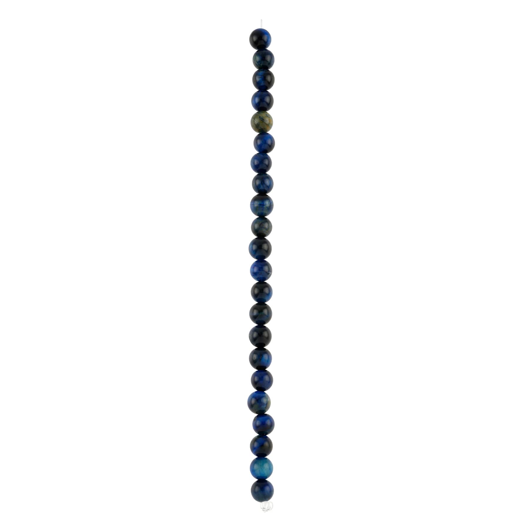 Dark Blue Tiger Eye Round Beads, 8mm by Bead Landing™