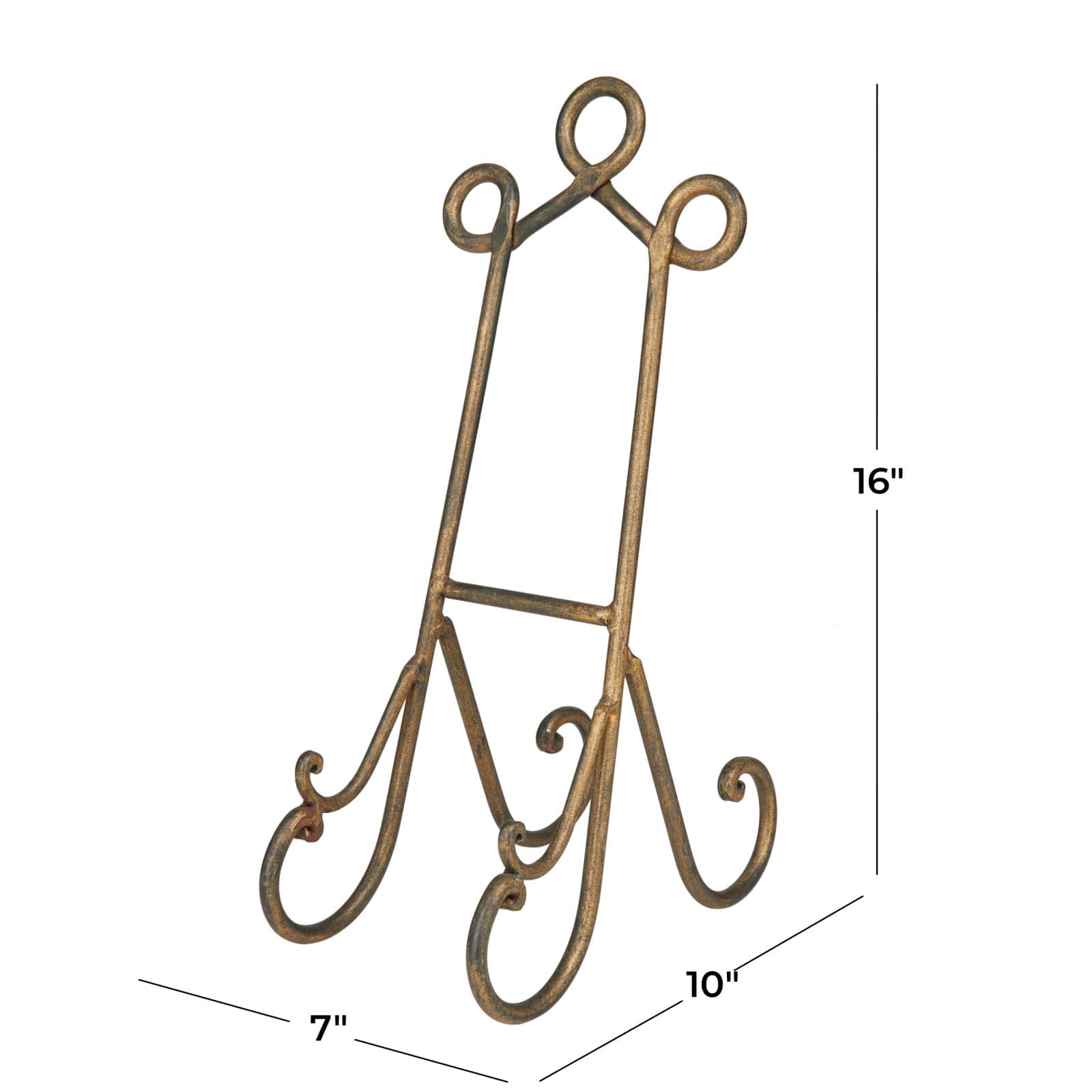 16&#x22; Gold Metal Traditional Easel