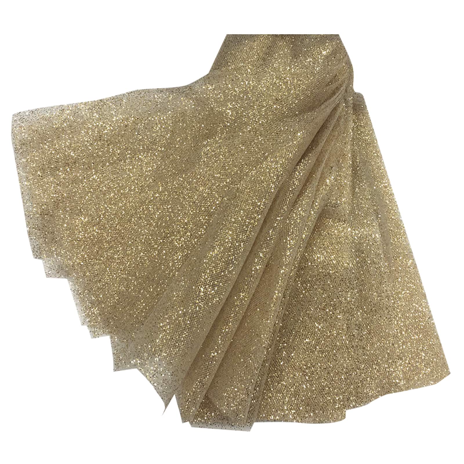 Gold Glitter Pre-Cut Tulle Strips by Celebrate It™