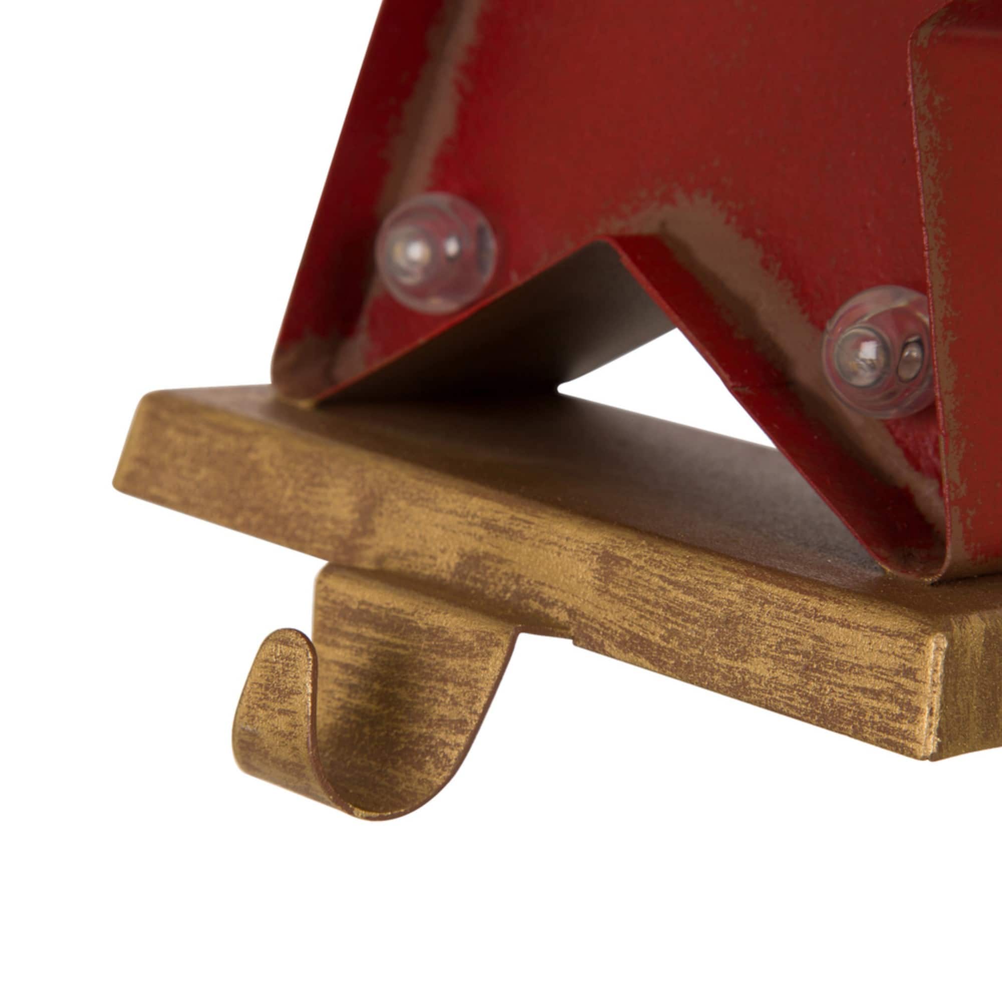 Glitzhome&#xAE; 7.5&#x22; Marquee LED Star Stocking Holder, 2ct.