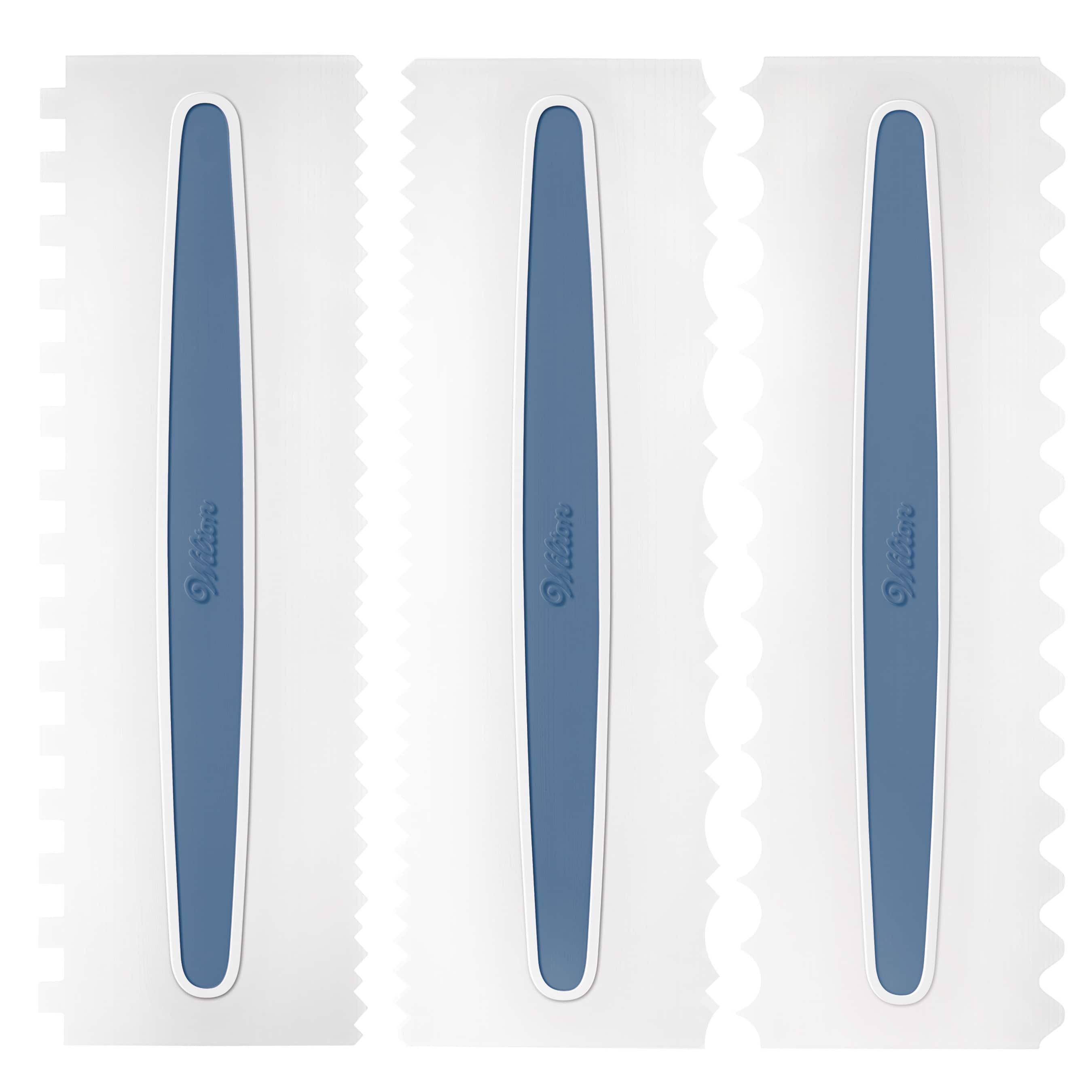 Wilton&#x2122; 3-Piece Icing Smoother Comb Set