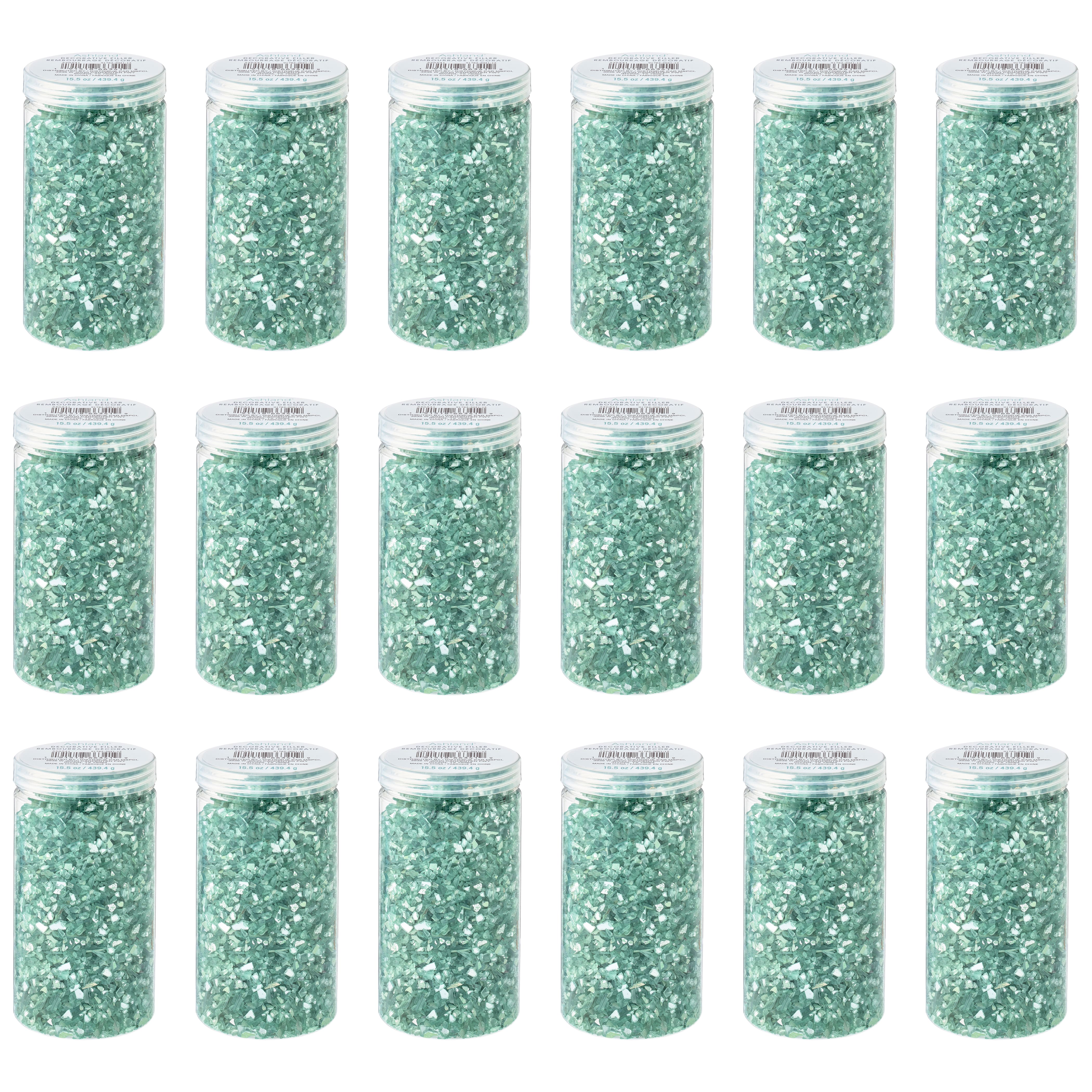 18 Pack: Turquoise Crushed Glass by Ashland&#xAE;