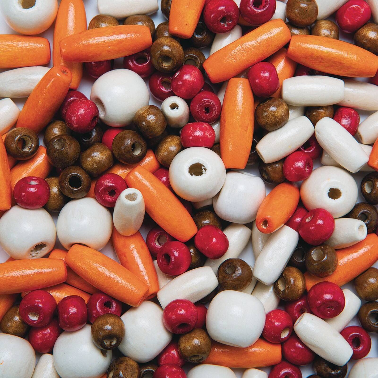 S&S® Worldwide Colorful Wood Beads