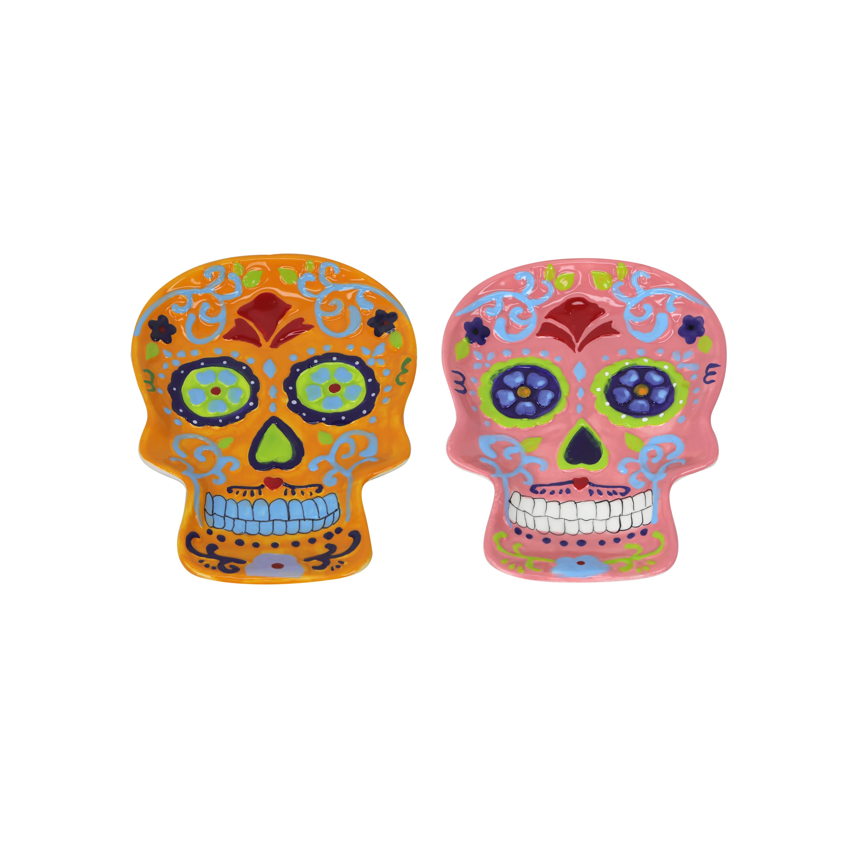 Assorted 8&#x22; Day of the Dead Sugar Skull Ceramic Trinket Dish, 1pc. by Ashland&#xAE;