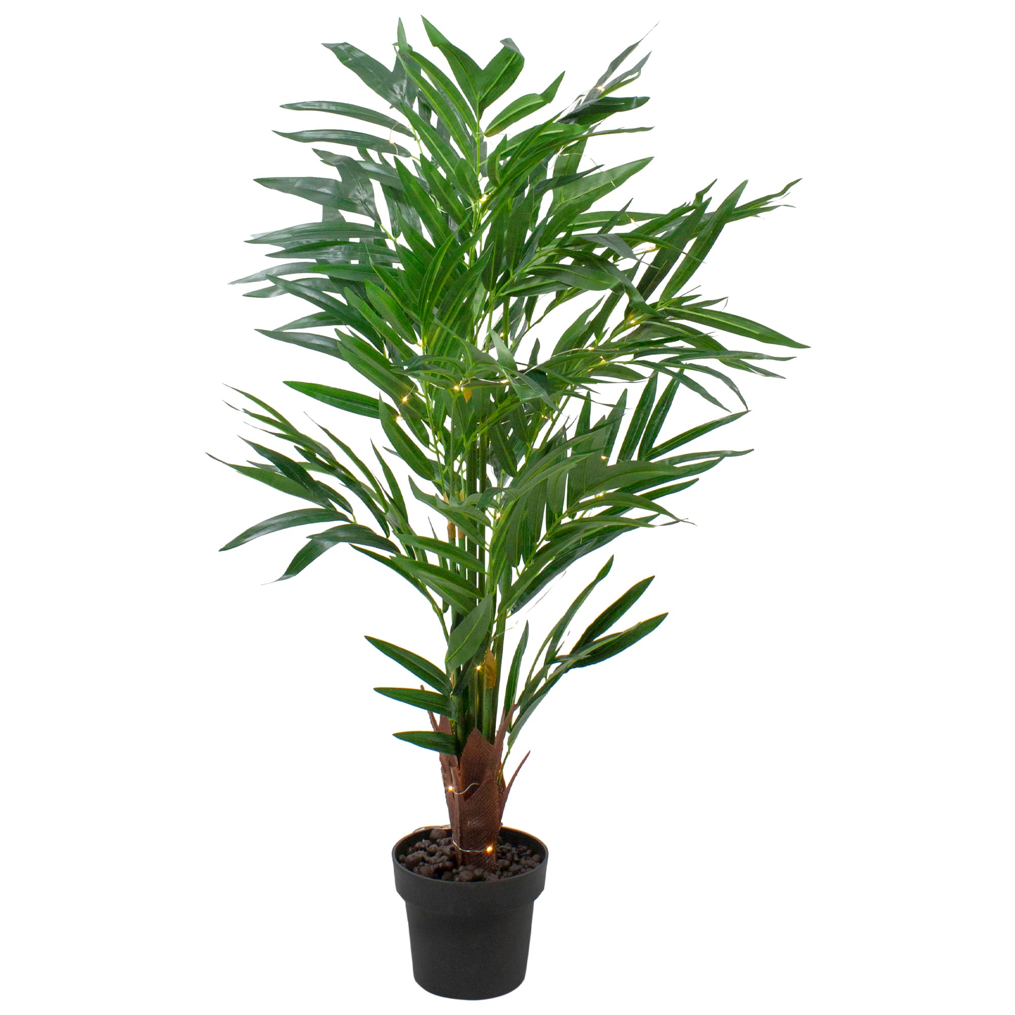 42" LED Lighted Potted Artificial Majesty Palm Plant