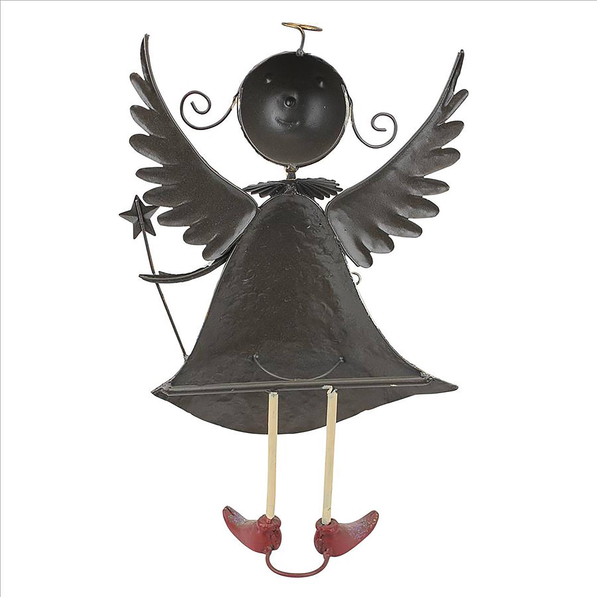 Design Toscano 19&#x22; Holiday Helper Clara Metal Angel Statue