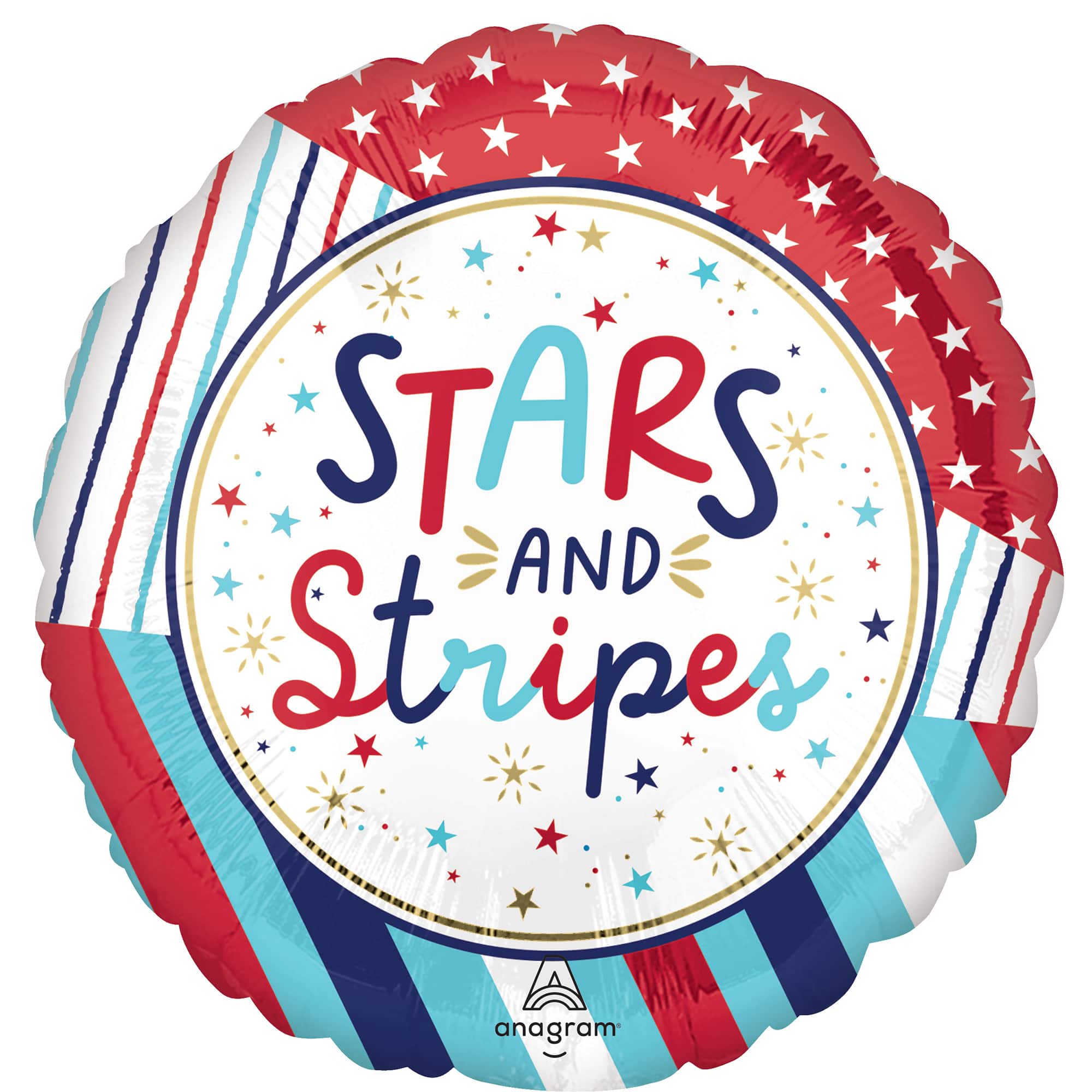 17&#x22; Stars &#x26; Stripes Foil Balloon