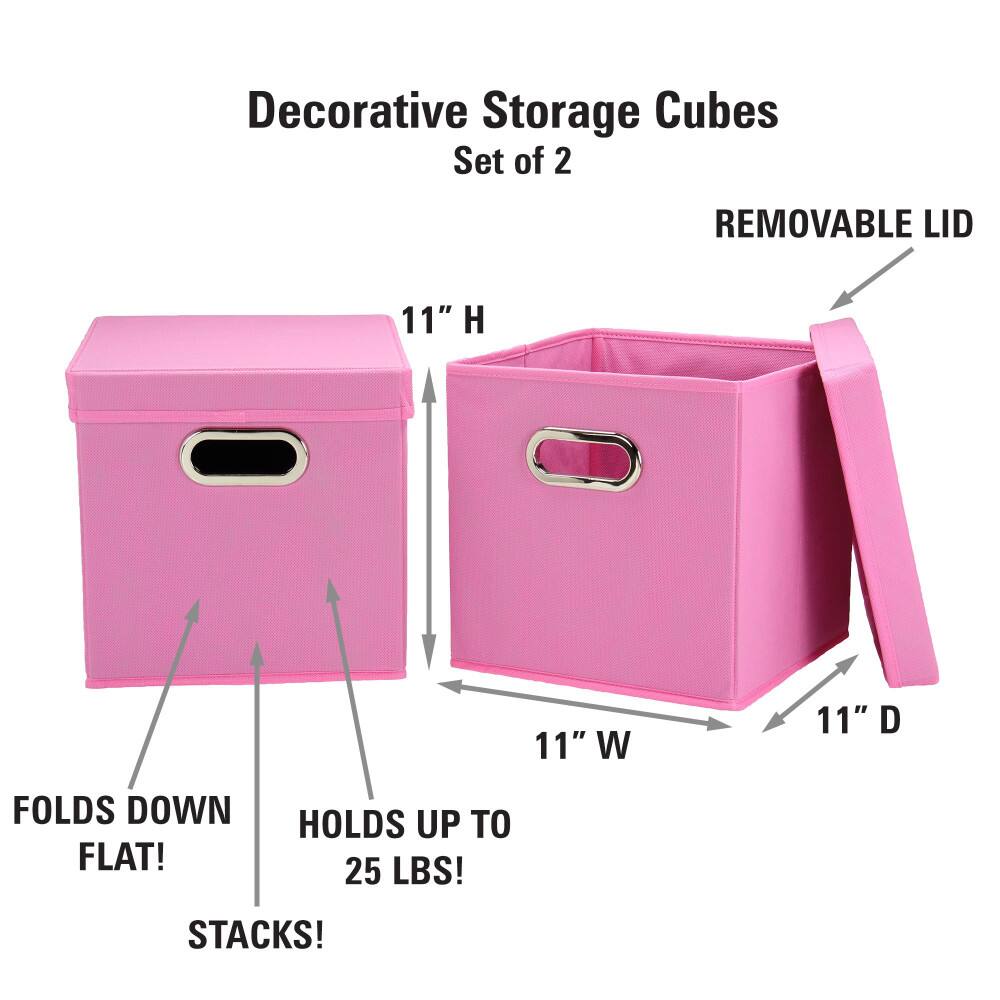 Household Essentials Storage Bins with Lids, 2ct.