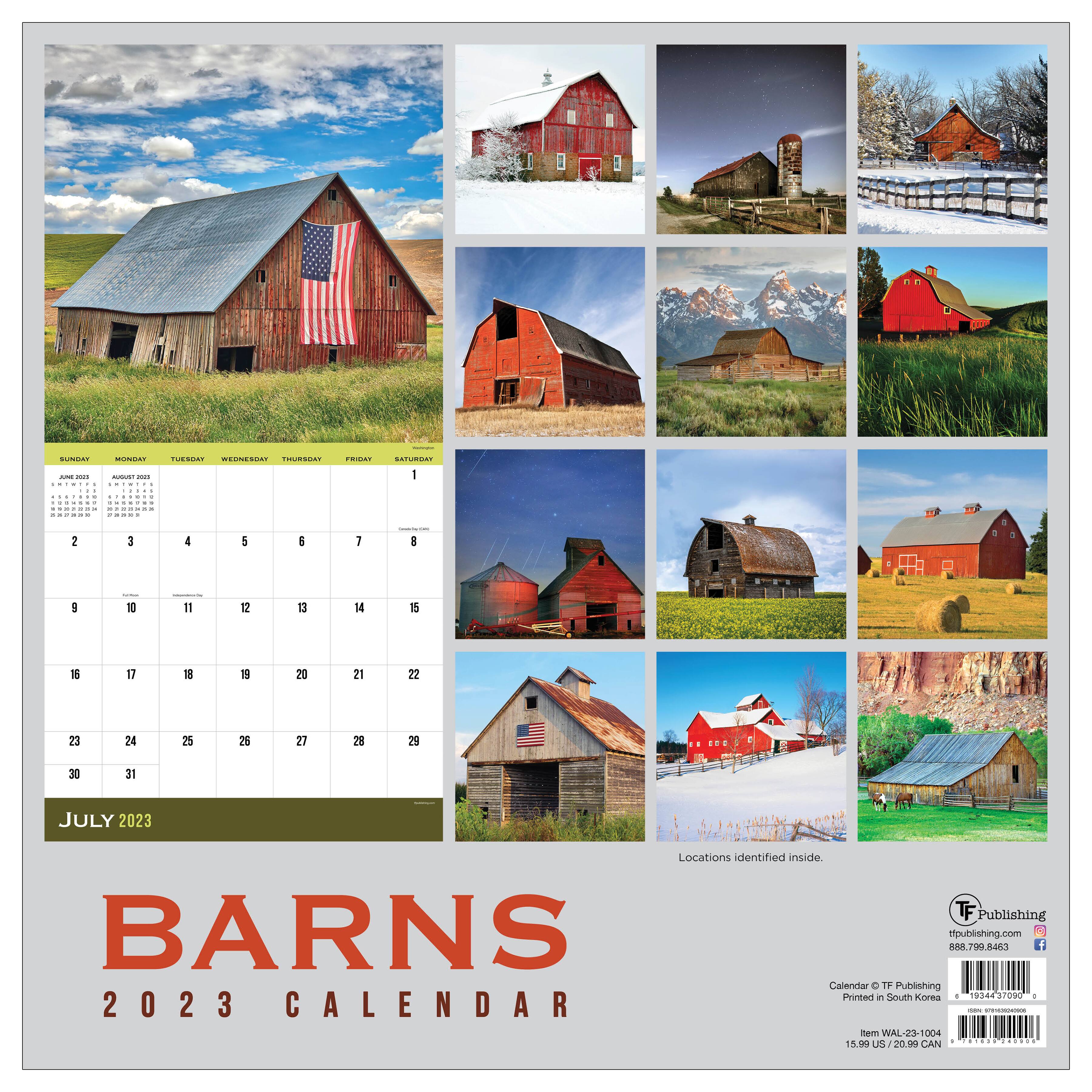 2023 Barns Wall Calendar Michaels