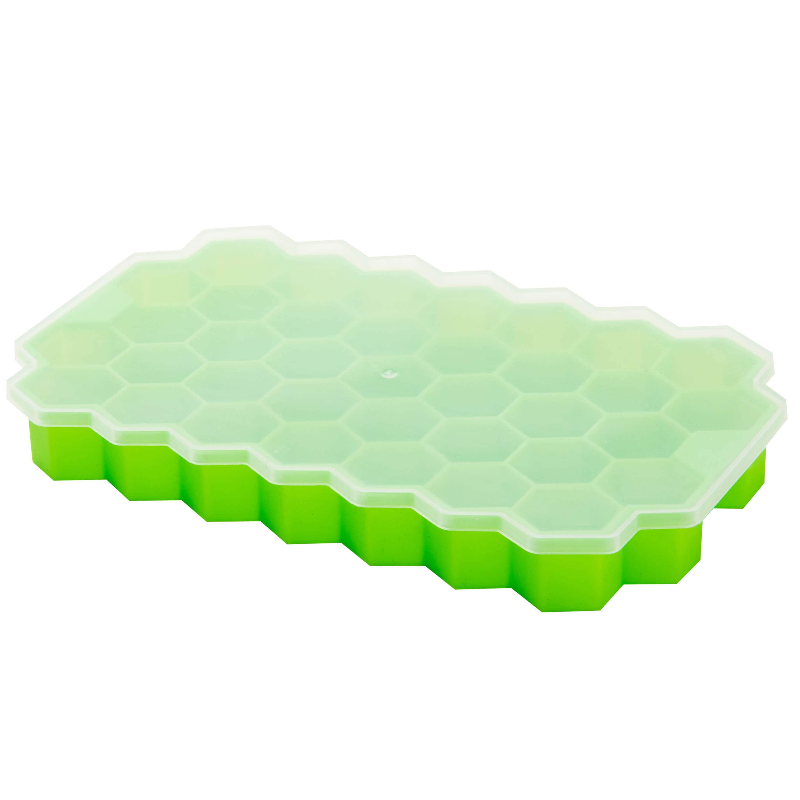 Mind Reader Green Honeycomb Silicone Freezer Tray, 4ct.