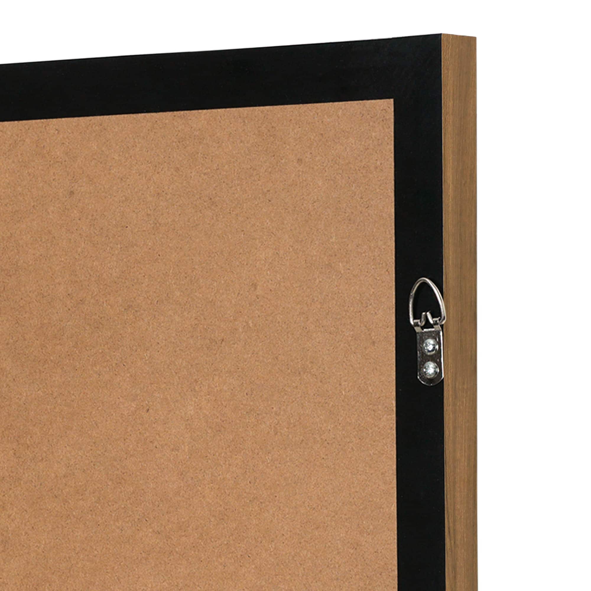 American Art Décor™ 23.5" Boho Handmade Framed Straw Shell and Linen Wall Art Décor