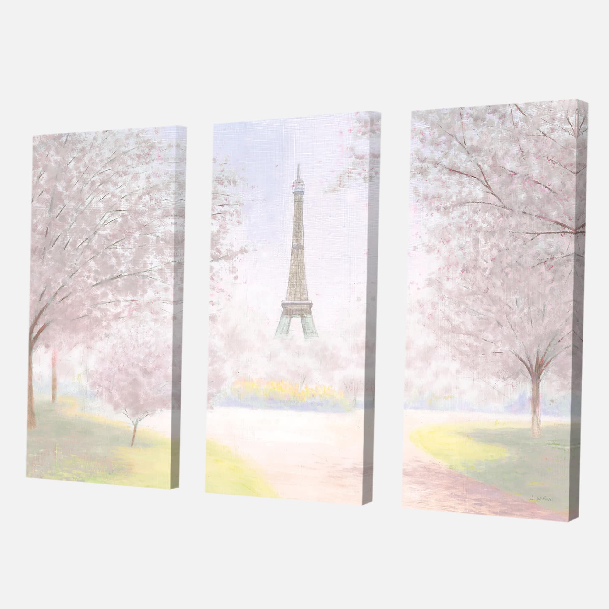 Designart - Pretty Paris - Landscape Canvas Art