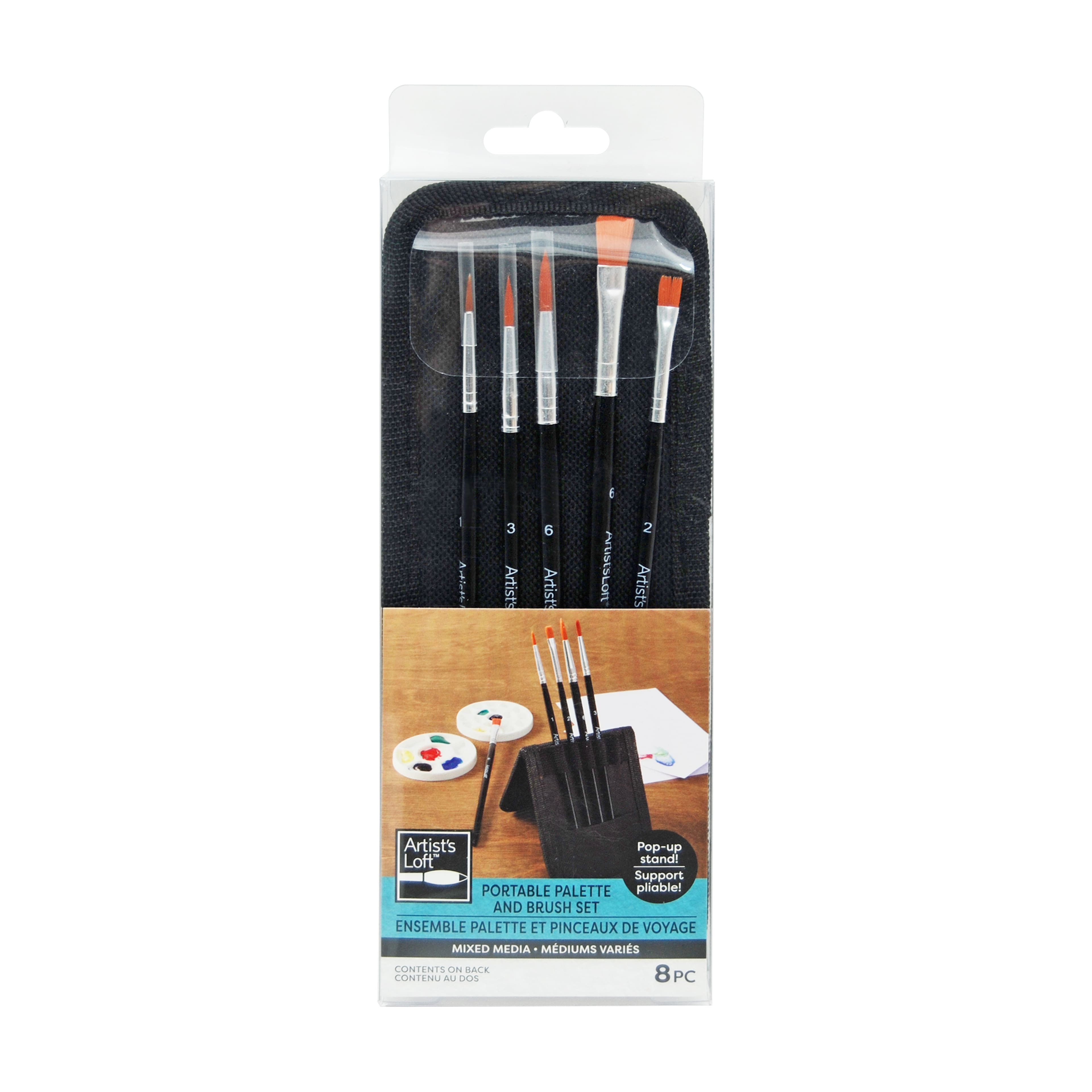 Mixed Media Portable Palette &#x26; Brush Set by Artist&#x27;s Loft&#xAE;