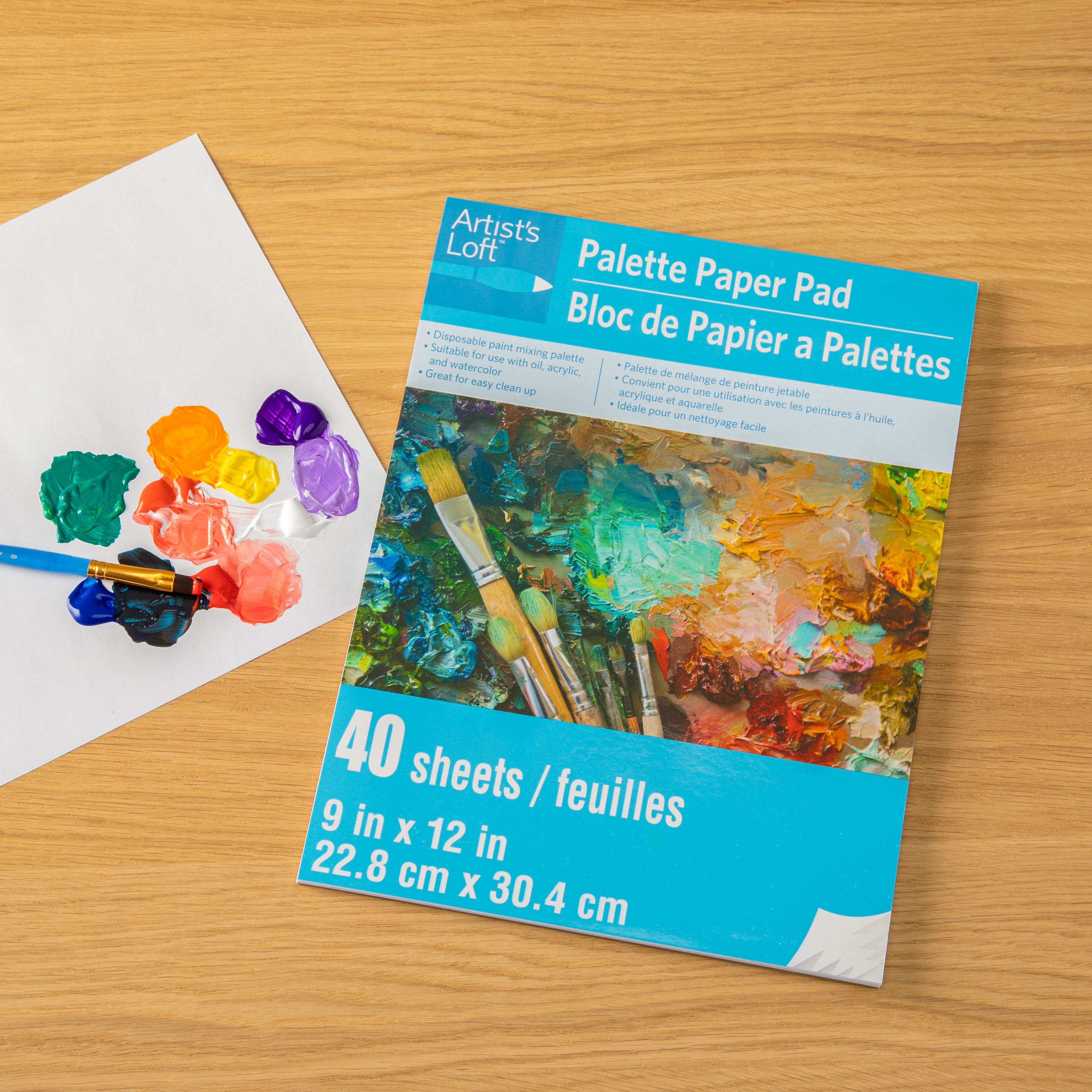 12 Pack: 9&#x22; x 12&#x22; Paper Palette Pad by Artist&#x27;s Loft&#xAE;