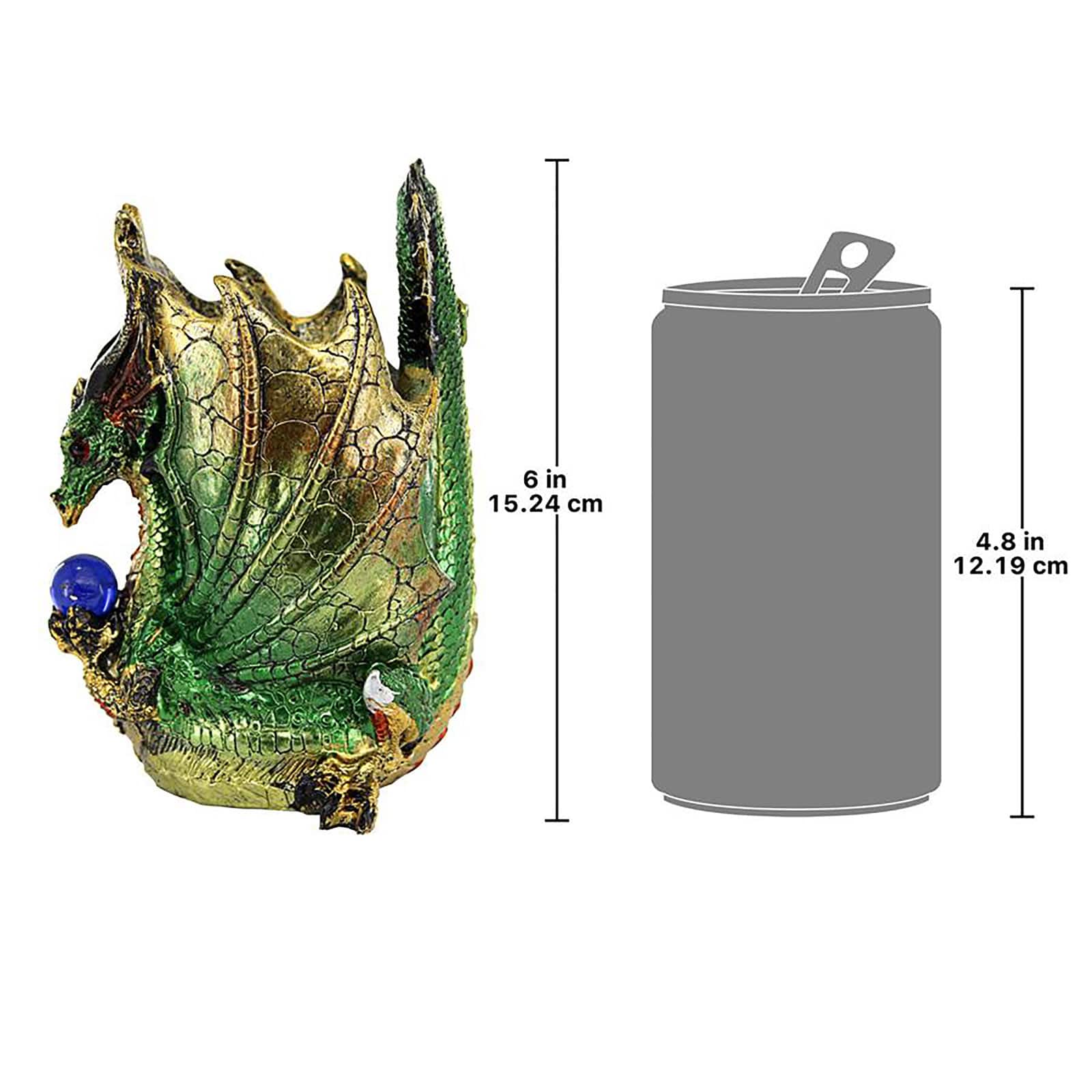Design Toscano 6&#x22; Escritoire the Dragon Desk Accessory Sculpture