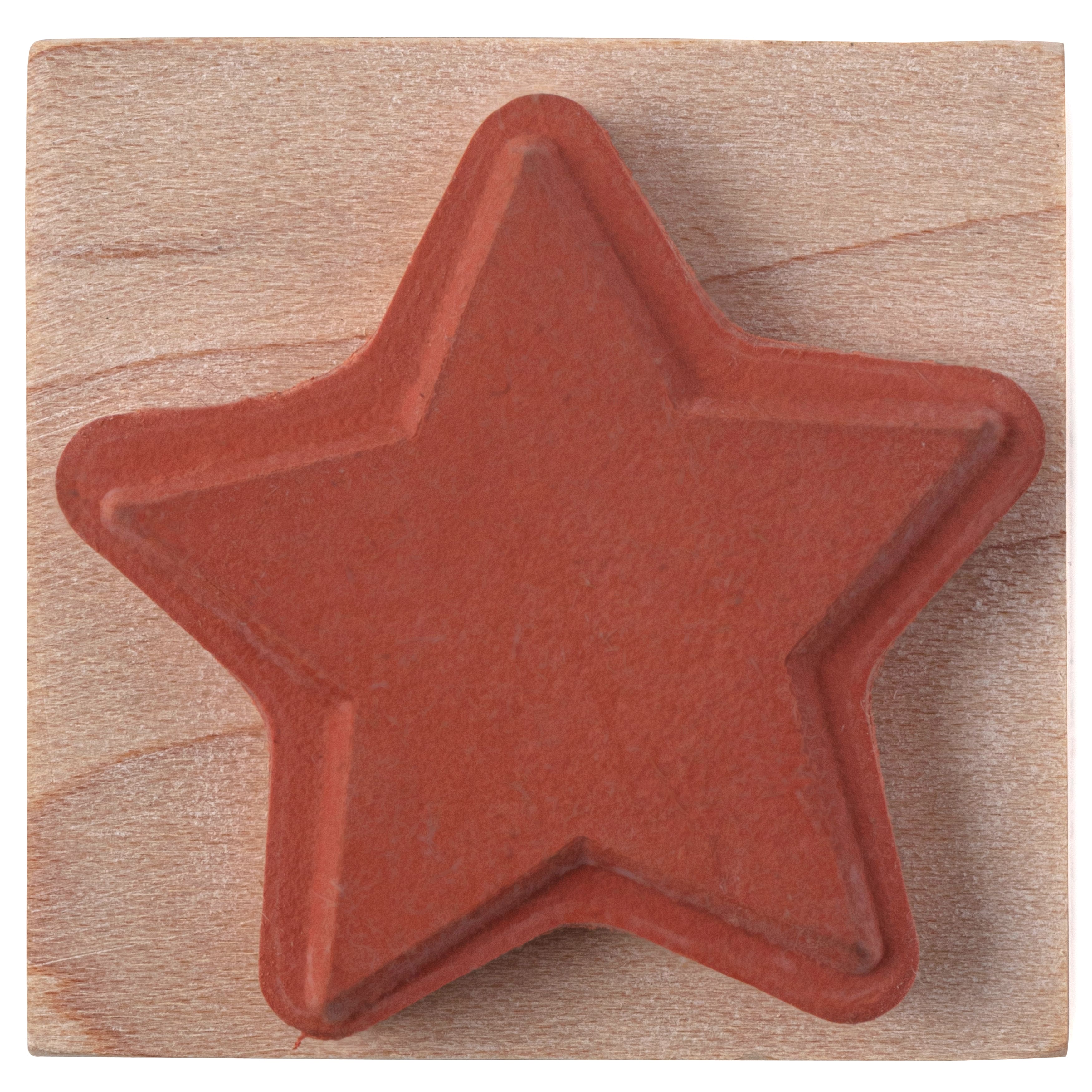 6 Pack: Large Star Wood Stamp by Recollections™