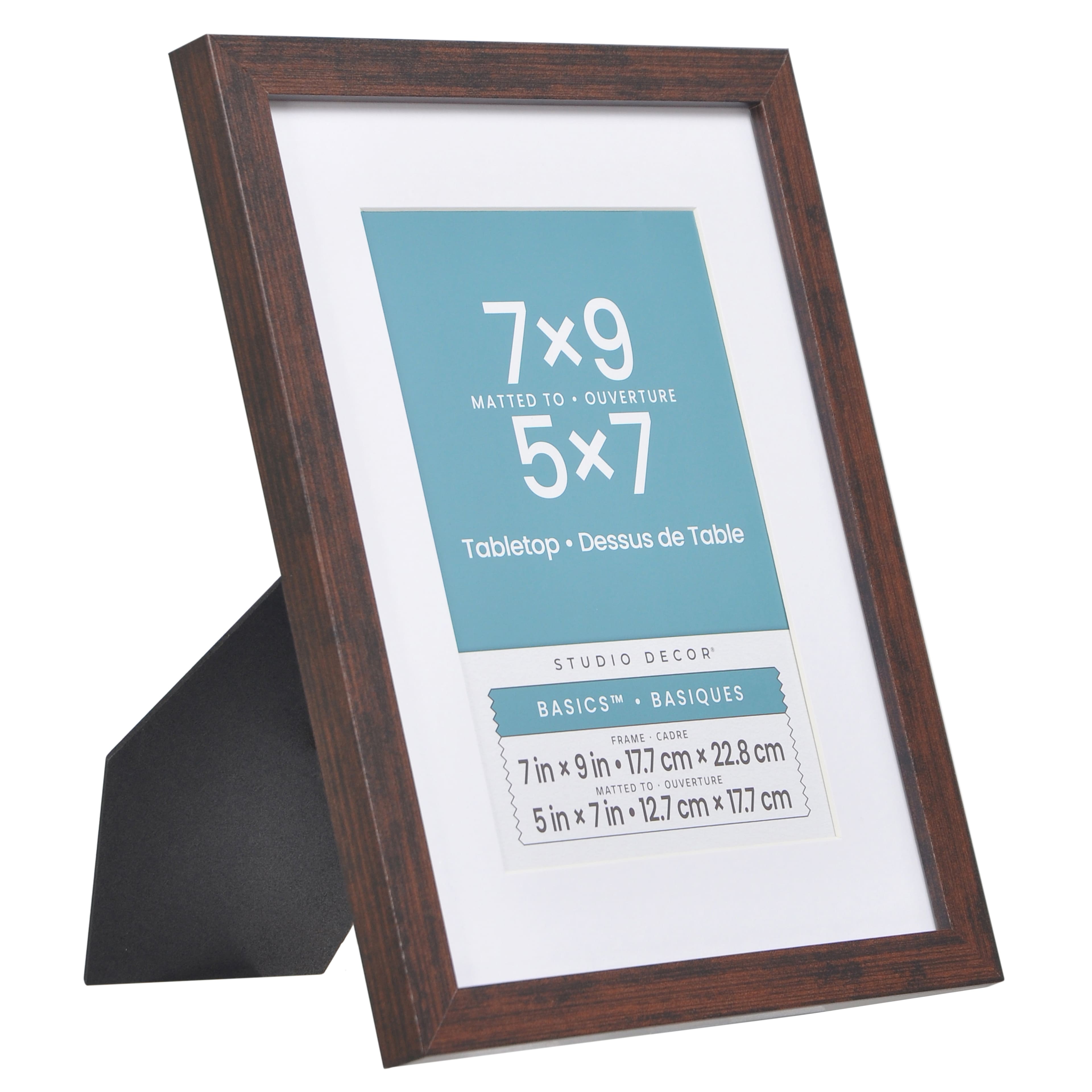 Basics&#x2122; Woodgrain Tabletop Linear Frame by Studio D&#xE9;cor&#xAE;