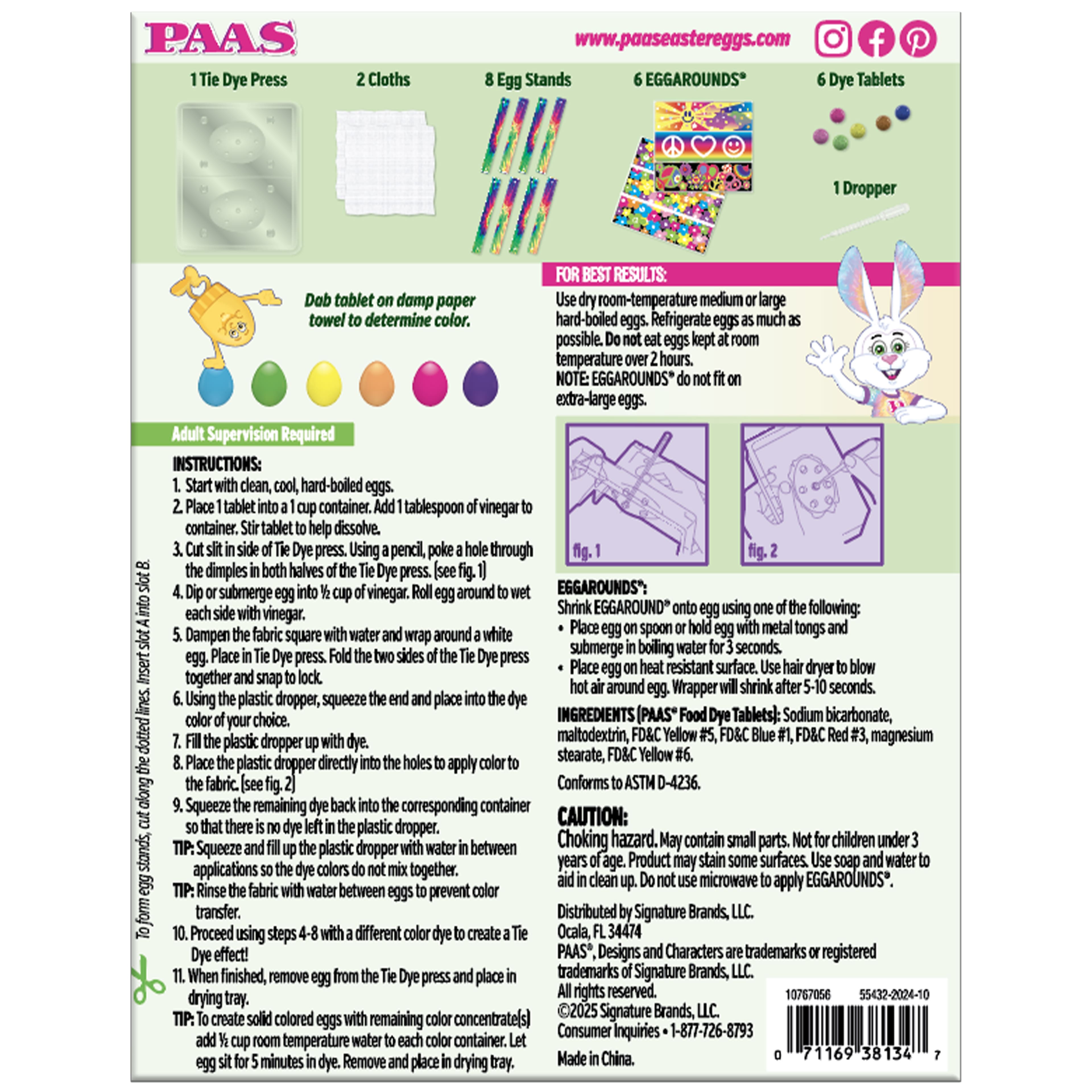 PAAS&#xAE; Tie Dye Egg Decorating Kit
