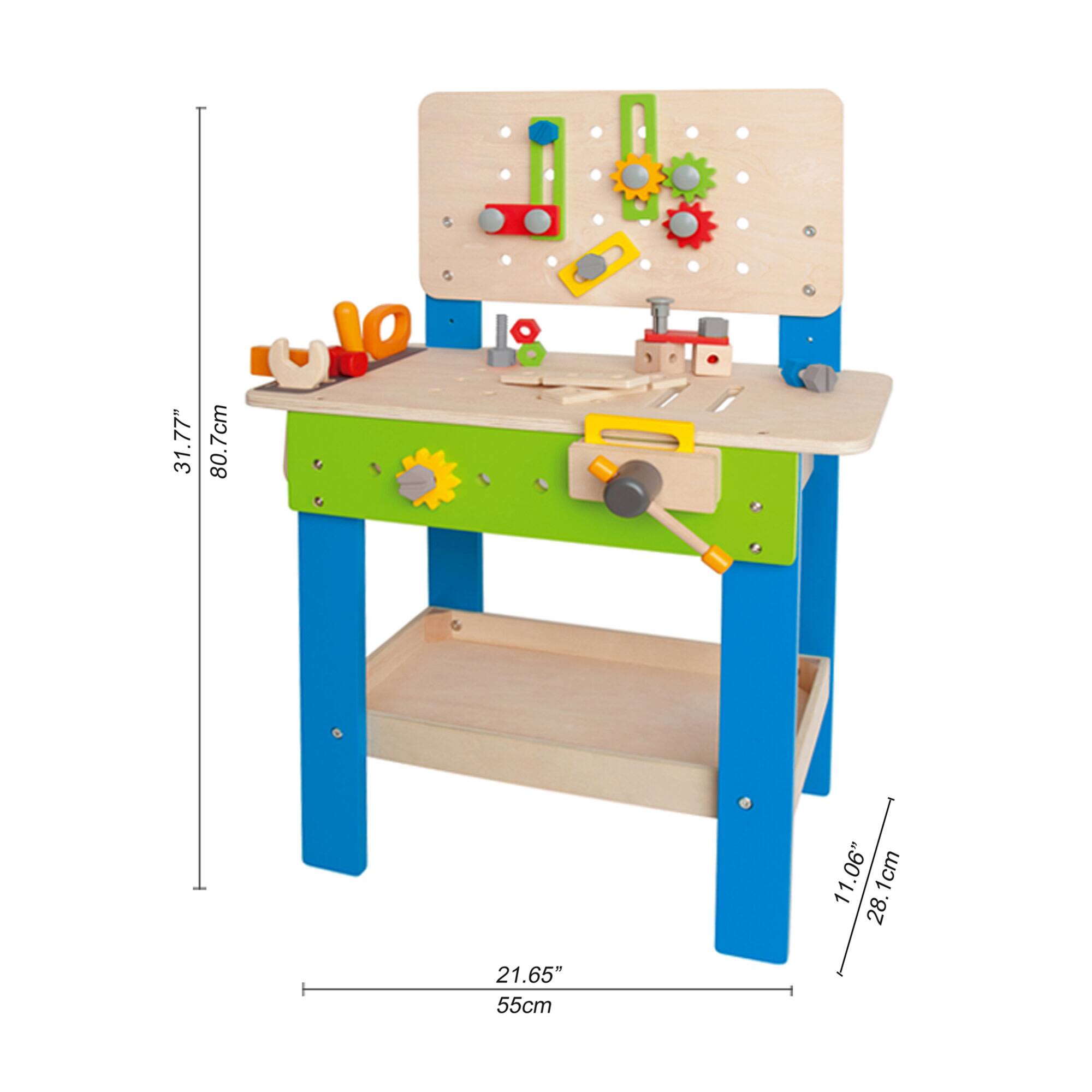 Hape Master Workbench Kid&#x27;s Wooden Tool Workshop Toy