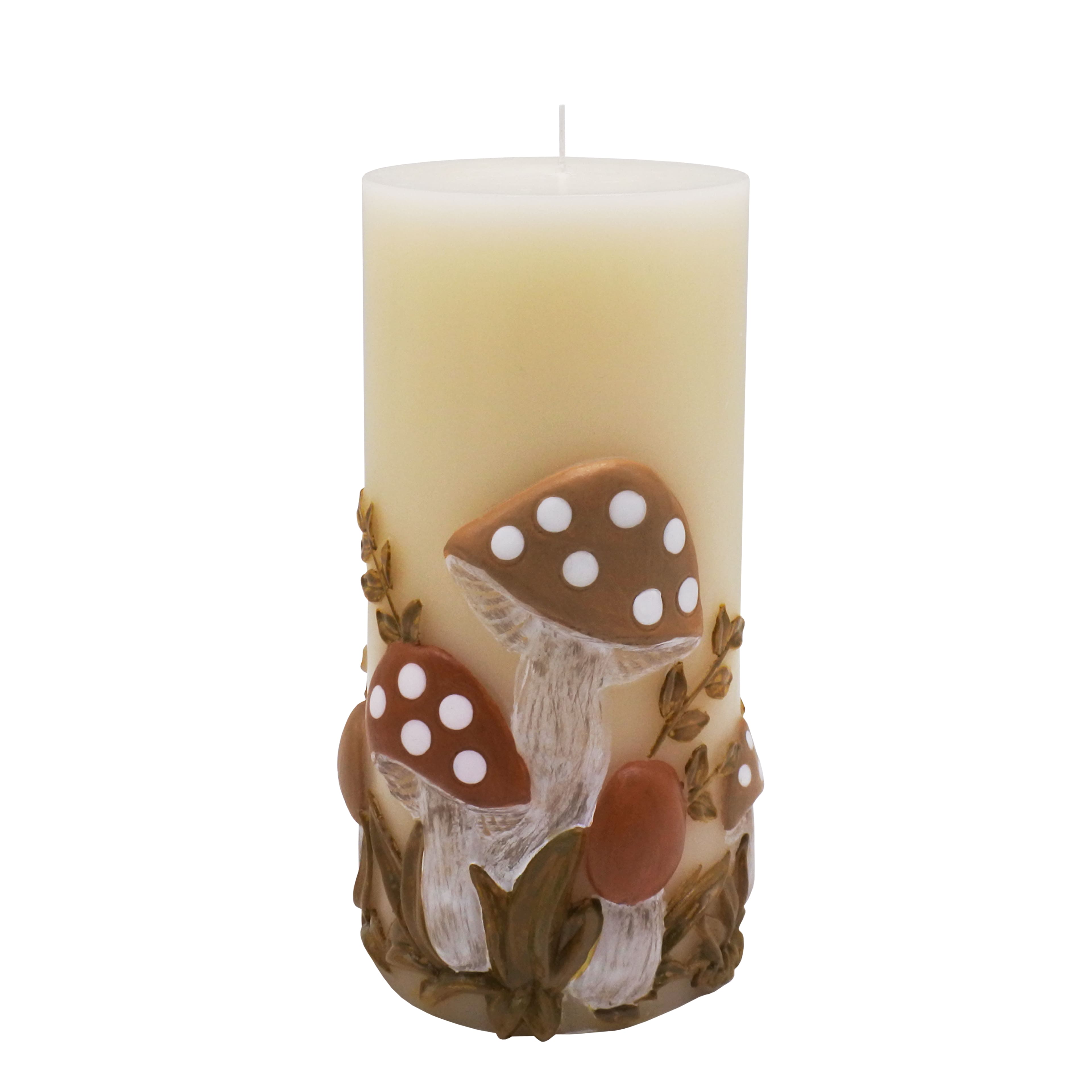 6&#x22; Mushroom Pillar Candle by Ashland&#xAE;