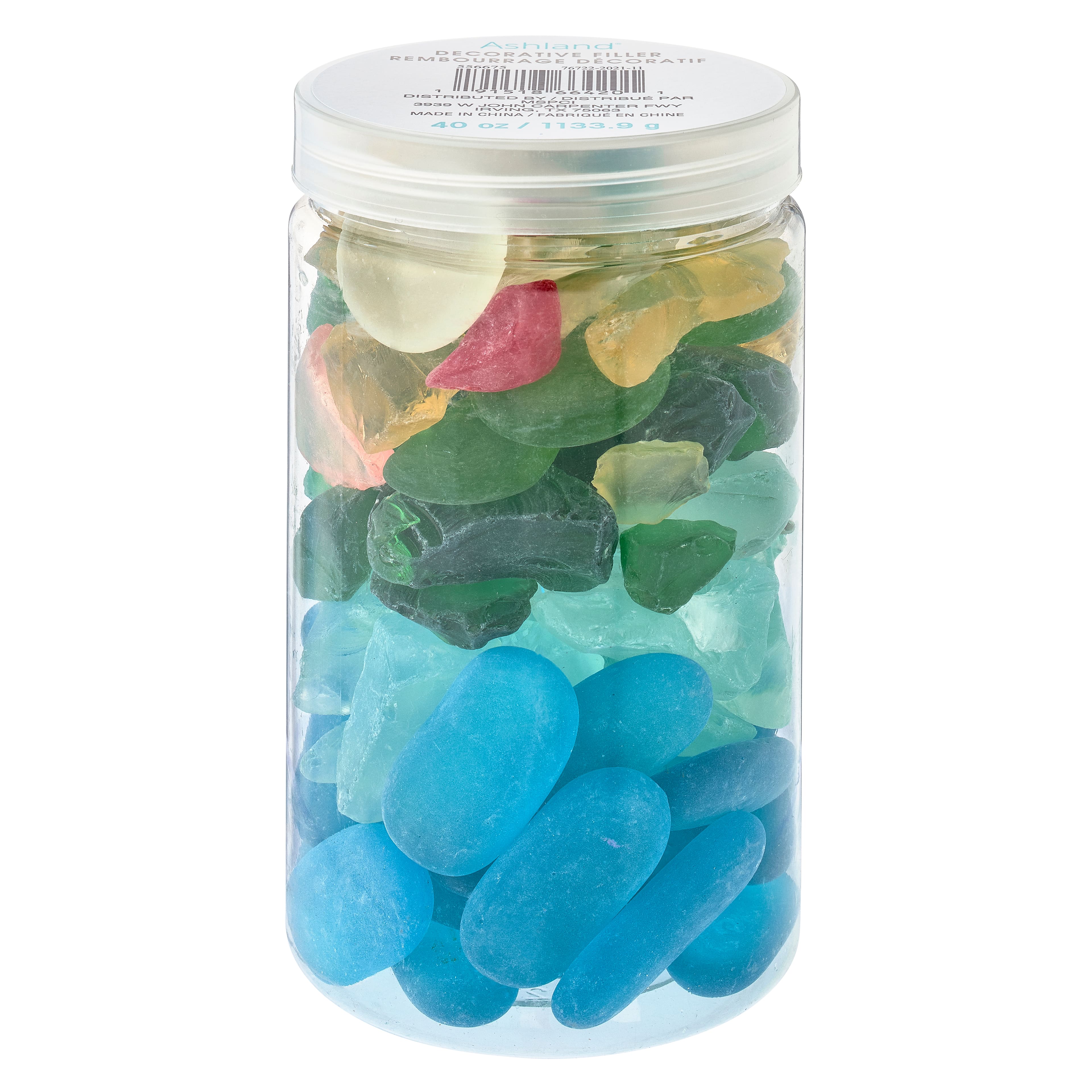 8 Pack: Mixed Aqua Sea Glass Gems By Ashland&#xAE;