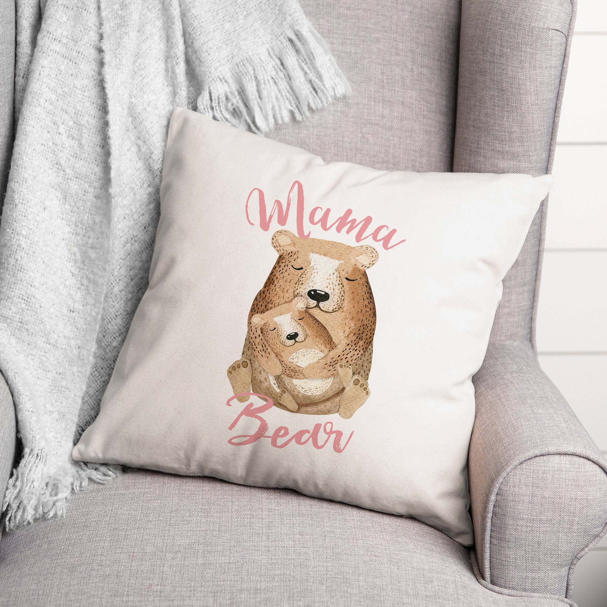 Mama Bear Designs Direct Throw Pillow