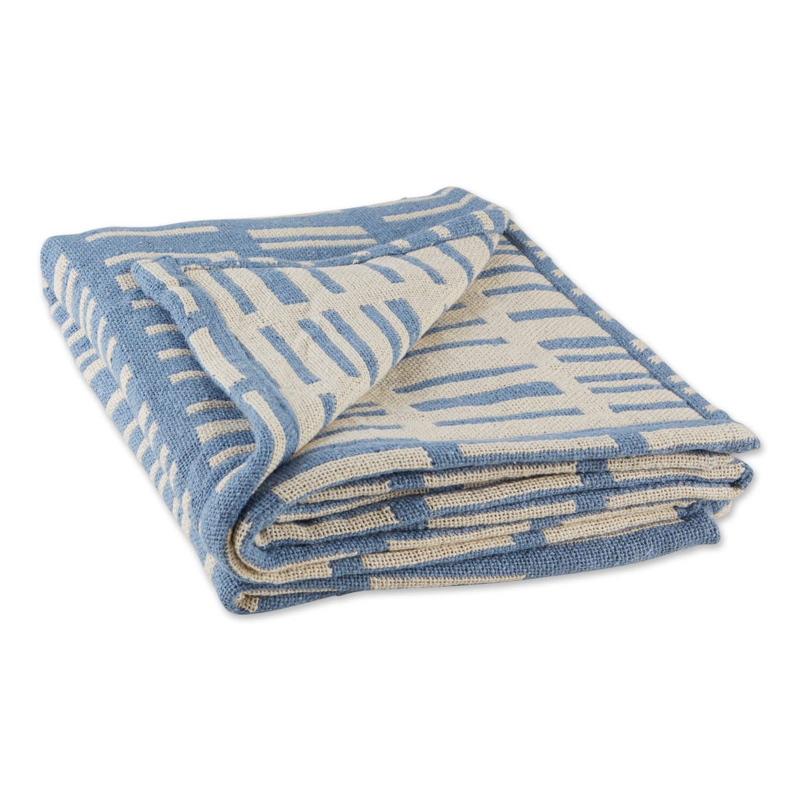 DII® Stonewash Blue Urban Jacquard Throw