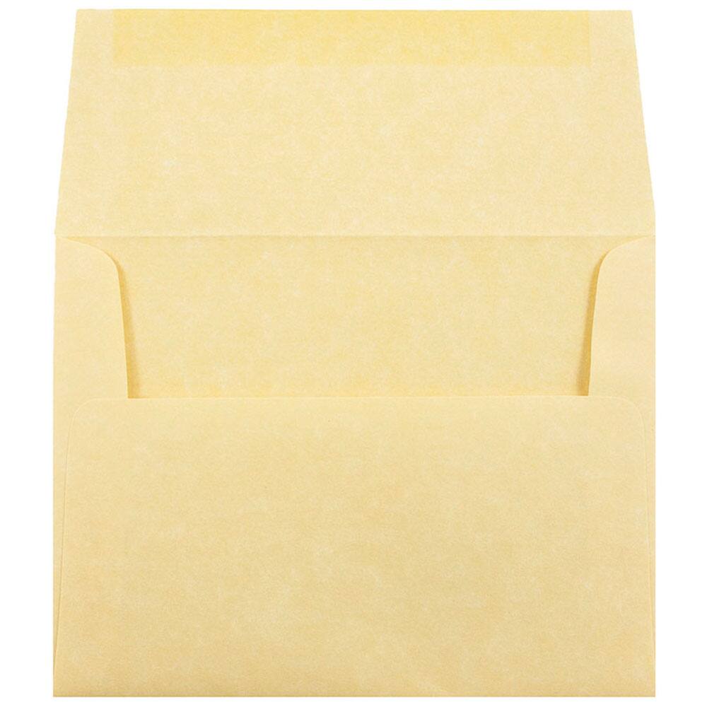 JAM Paper 4.375" x 5.75" Recycled Parchment Invitation Envelopes, 50ct.