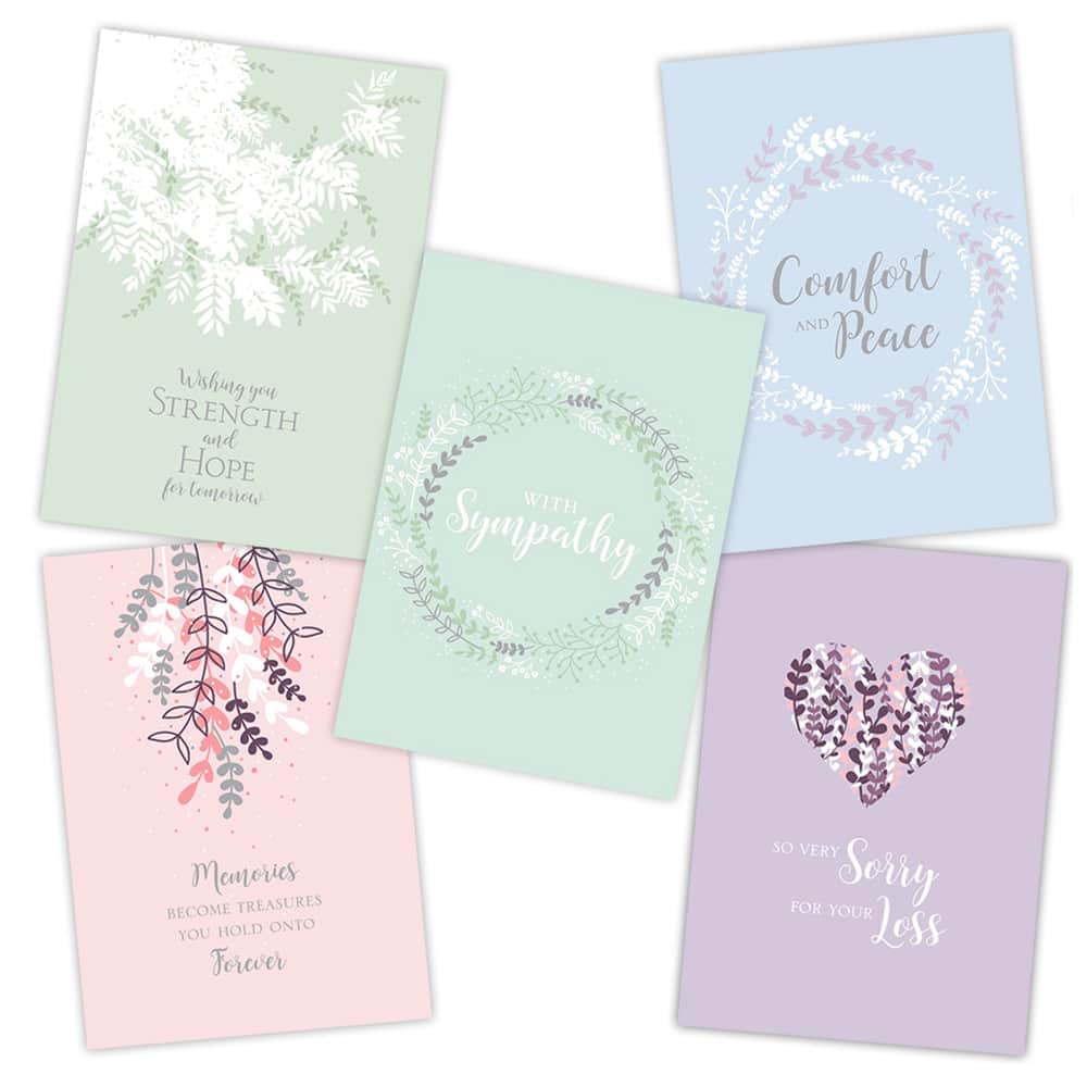 JAM Paper Pastel Blank Sympathy Cards Set, 36ct.