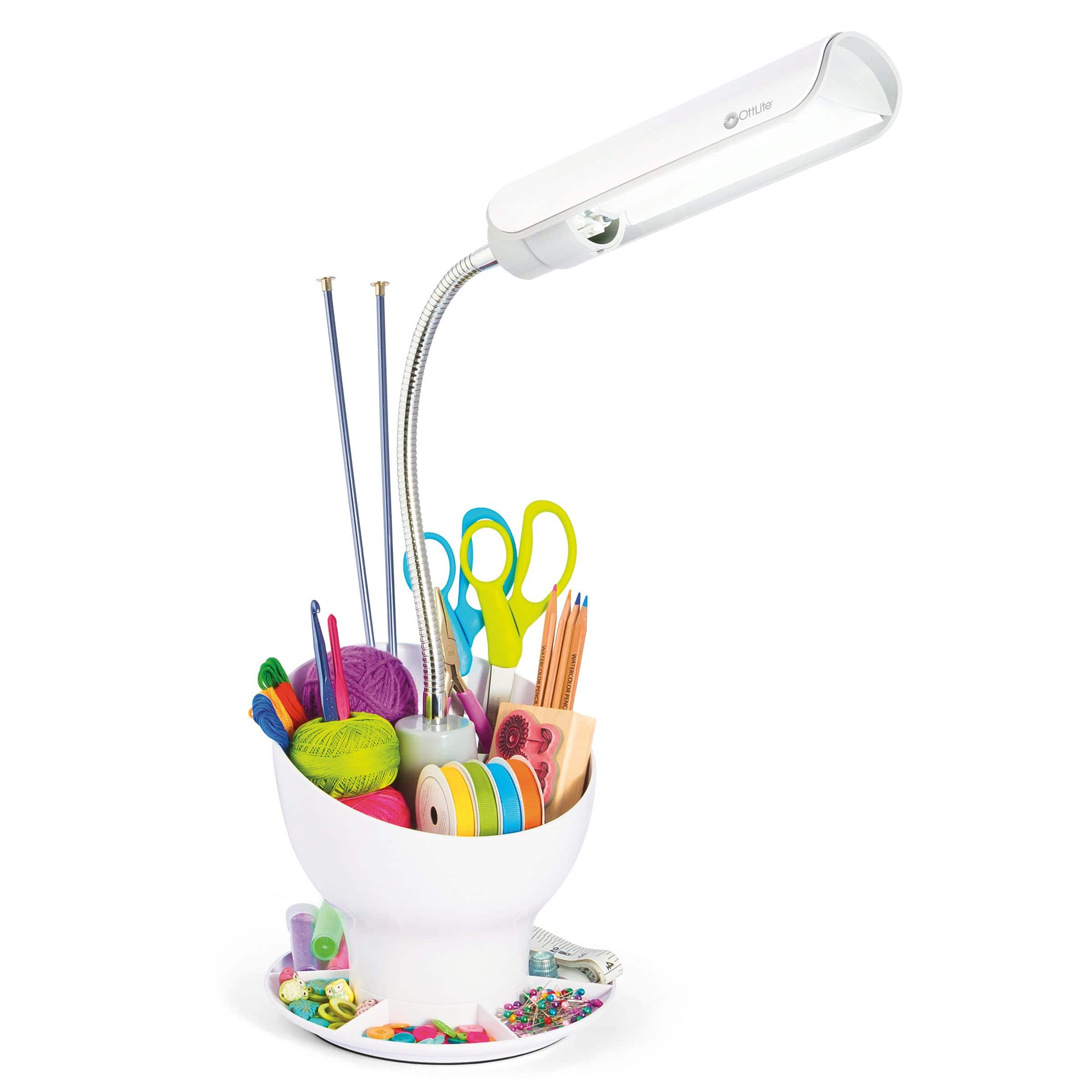 OttLite 13W Craft Space Organizer Lamp