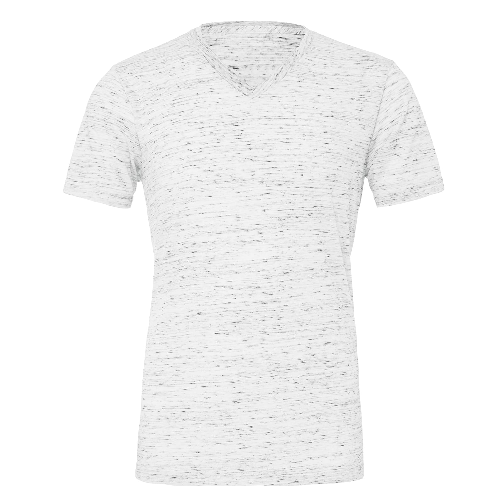 BELLA+CANVAS&#xAE; White Marble Short Sleeve V-Neck Adult Unisex Jersey T-Shirt
