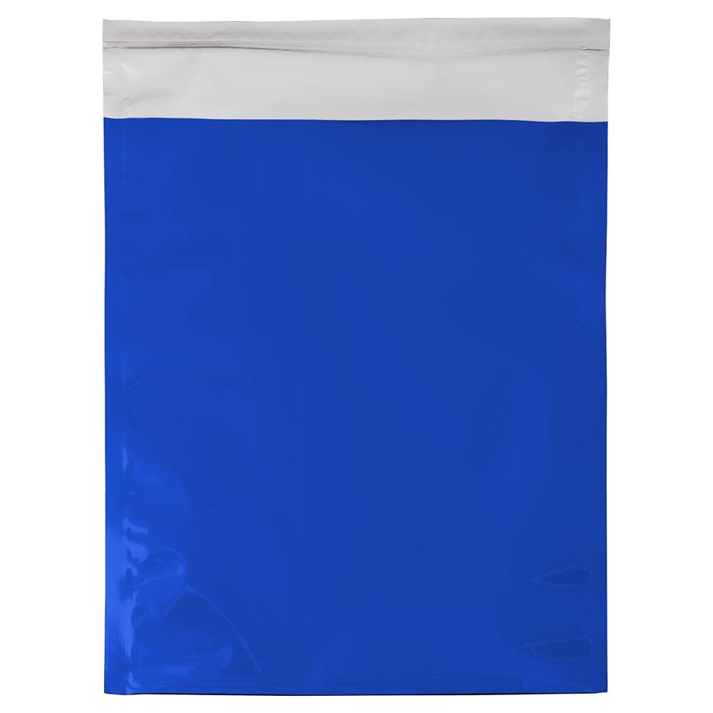 JAM Paper 10&#x22; x 13&#x22; Blue Foil Self Adhesive Closure Envelopes, 25ct.