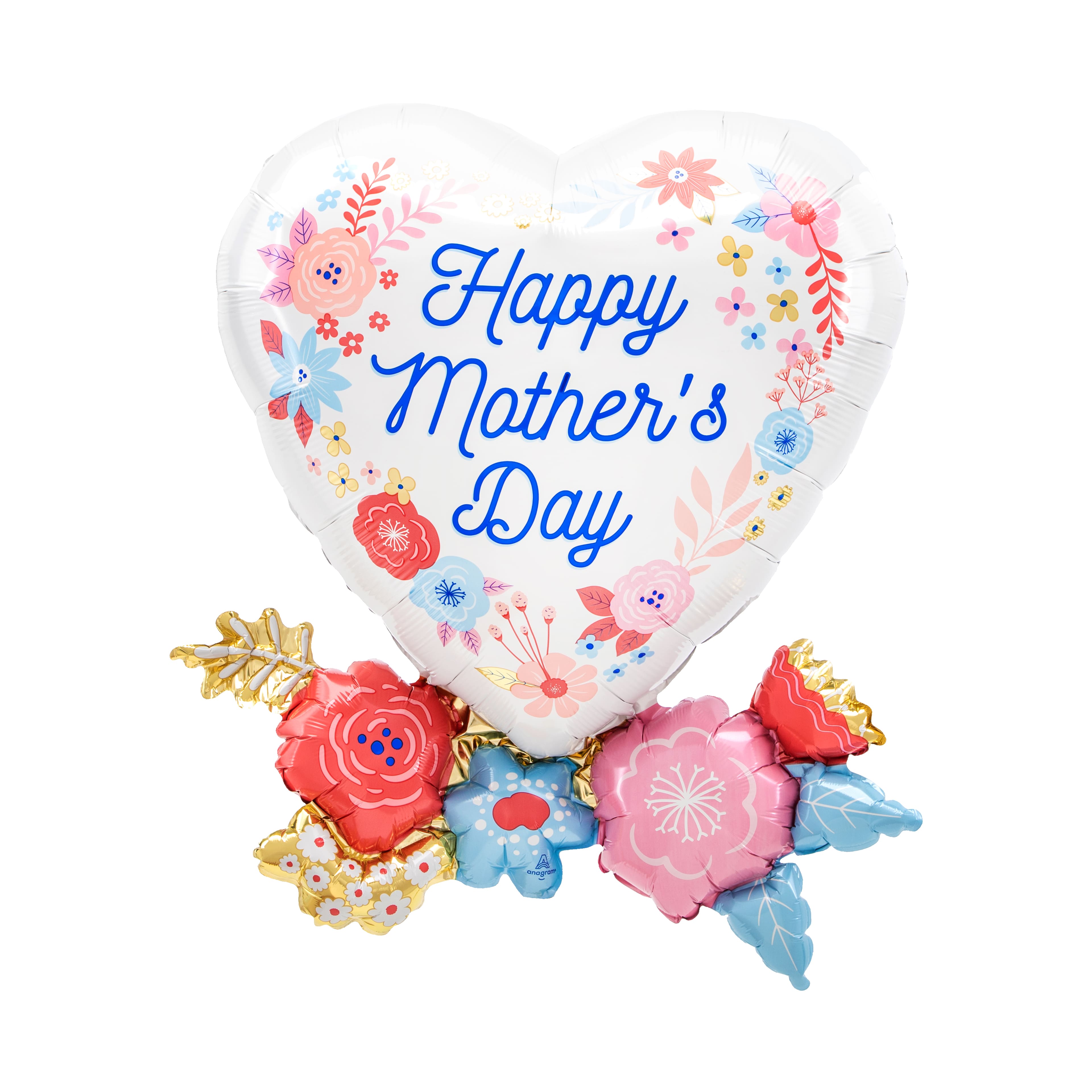30&#x22; Happy Mother&#x27;s Day Artful Florals Foil Balloon