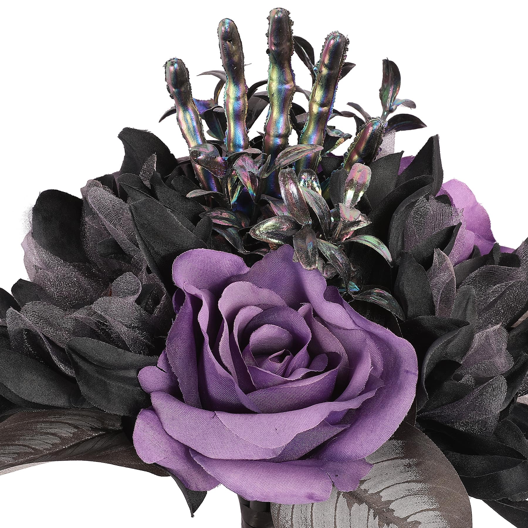 11&#x22; Black &#x26; Purple Dahlia, Rose, &#x26; Hand of Horror Bundle by Ashland&#xAE;