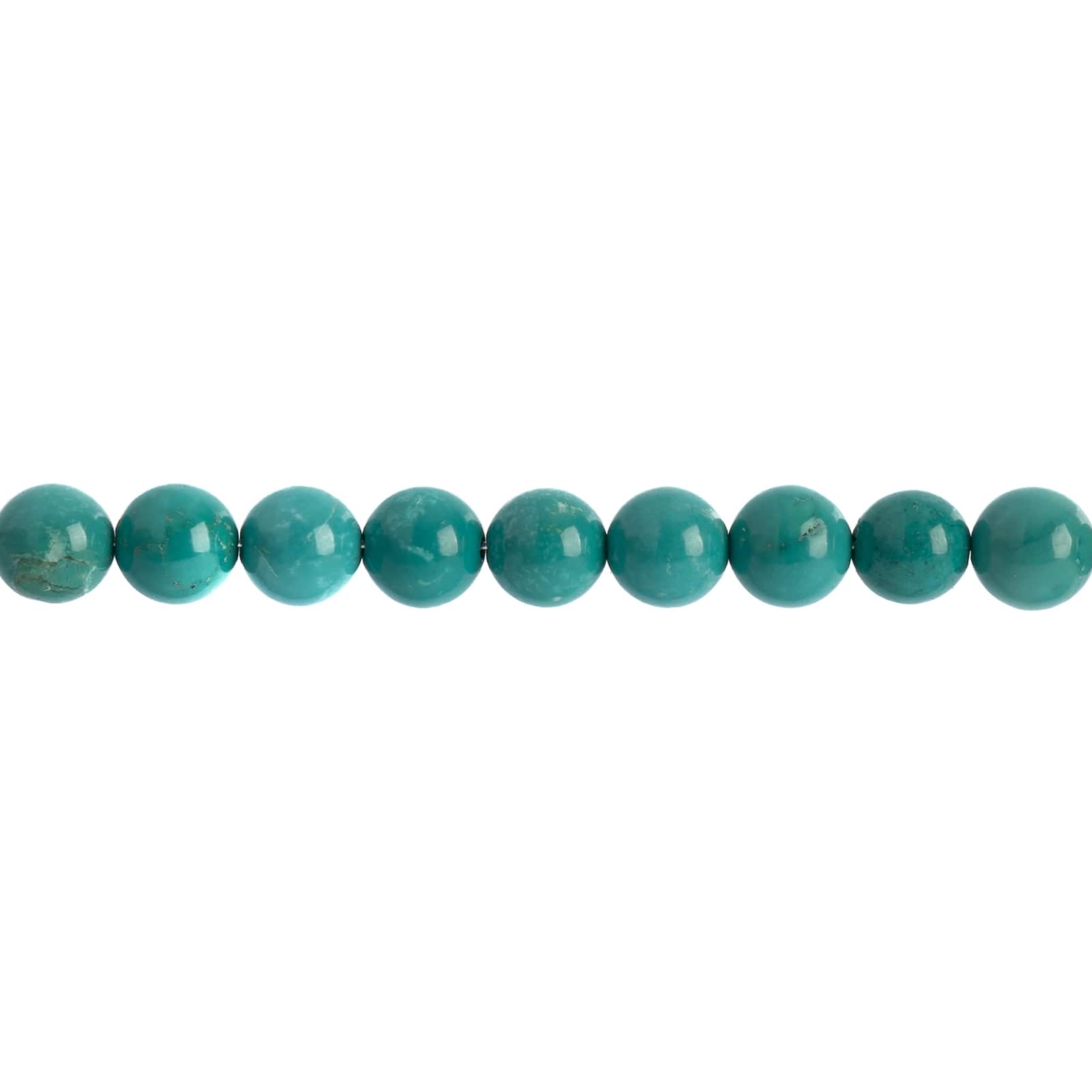 John Bead Earth's Jewels Natural Stone Round Beads, 8mm