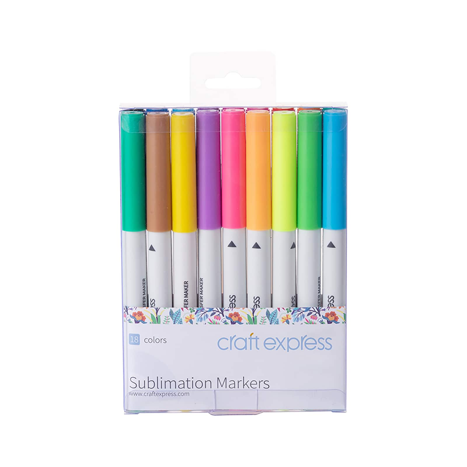 Craft Express Fabric 18 Colors Marker Set