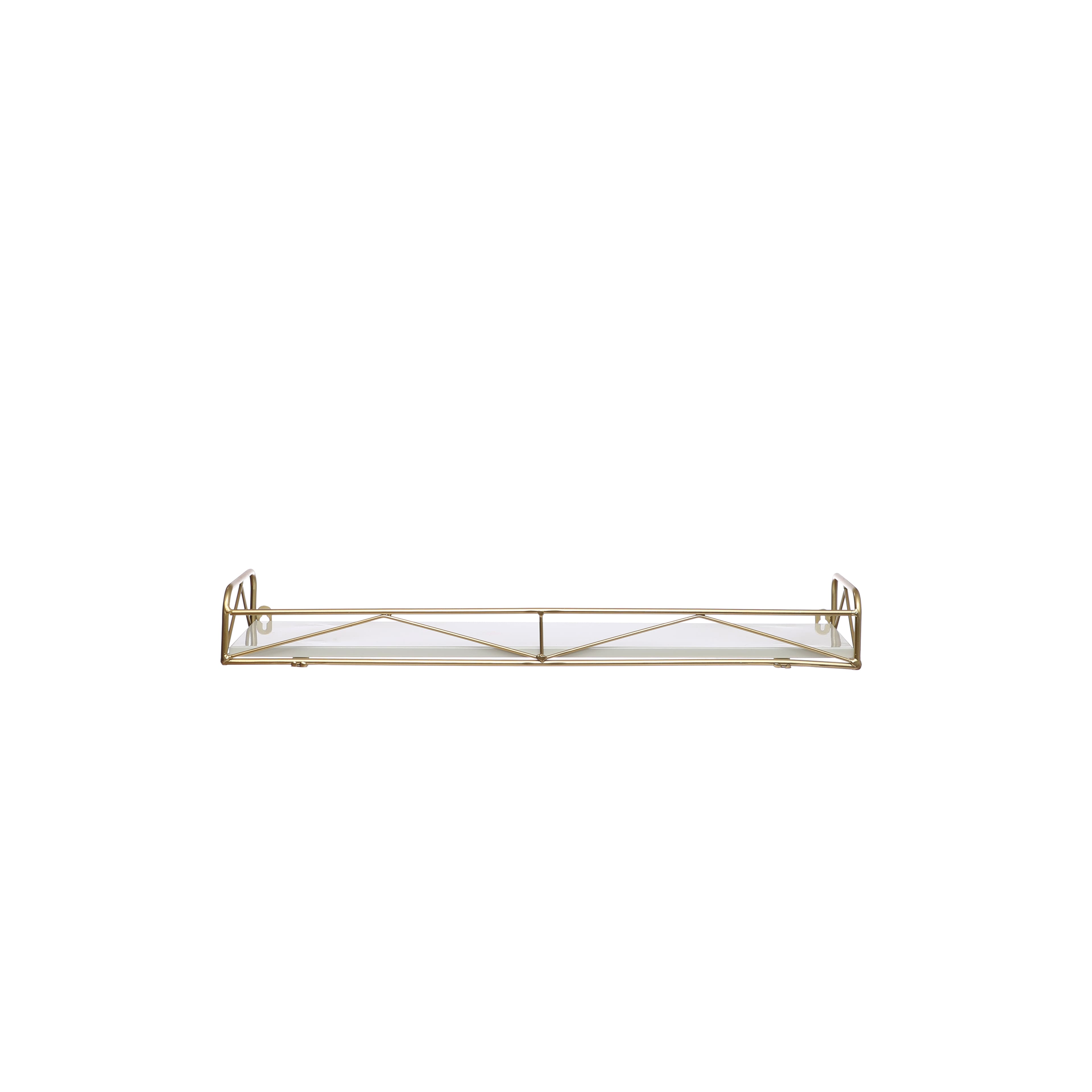 Small Gold &#x26; White Wall Shelf by Ashland&#xAE;