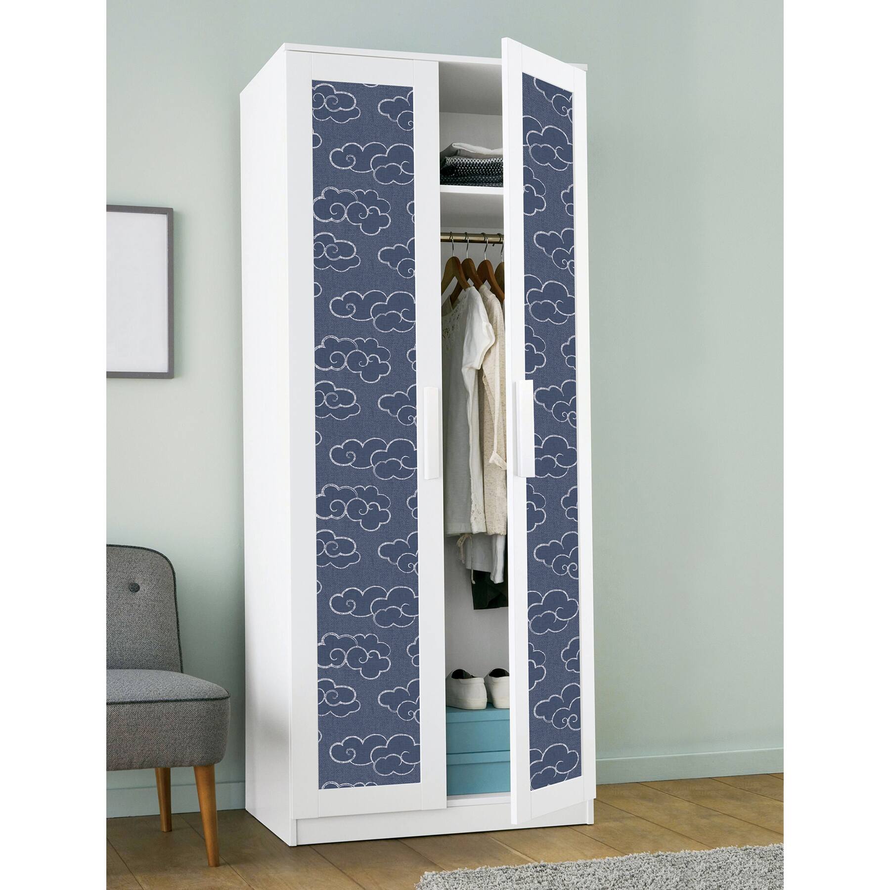 NuWallpaper Alto Navy Peel & Stick Wallpaper