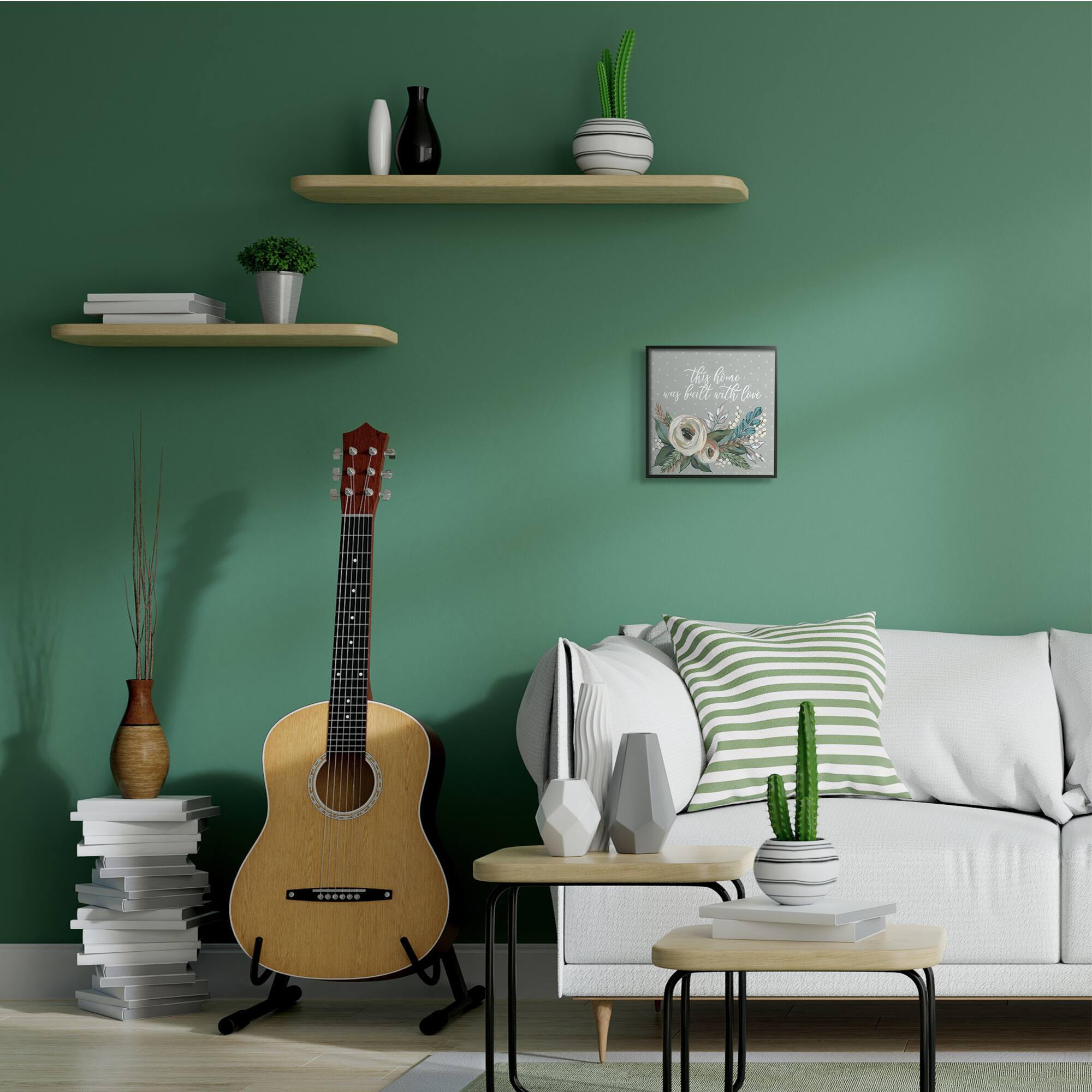 Stupell Industries Home Built With Love Quote Assorted Bouquet, 12" x 12"