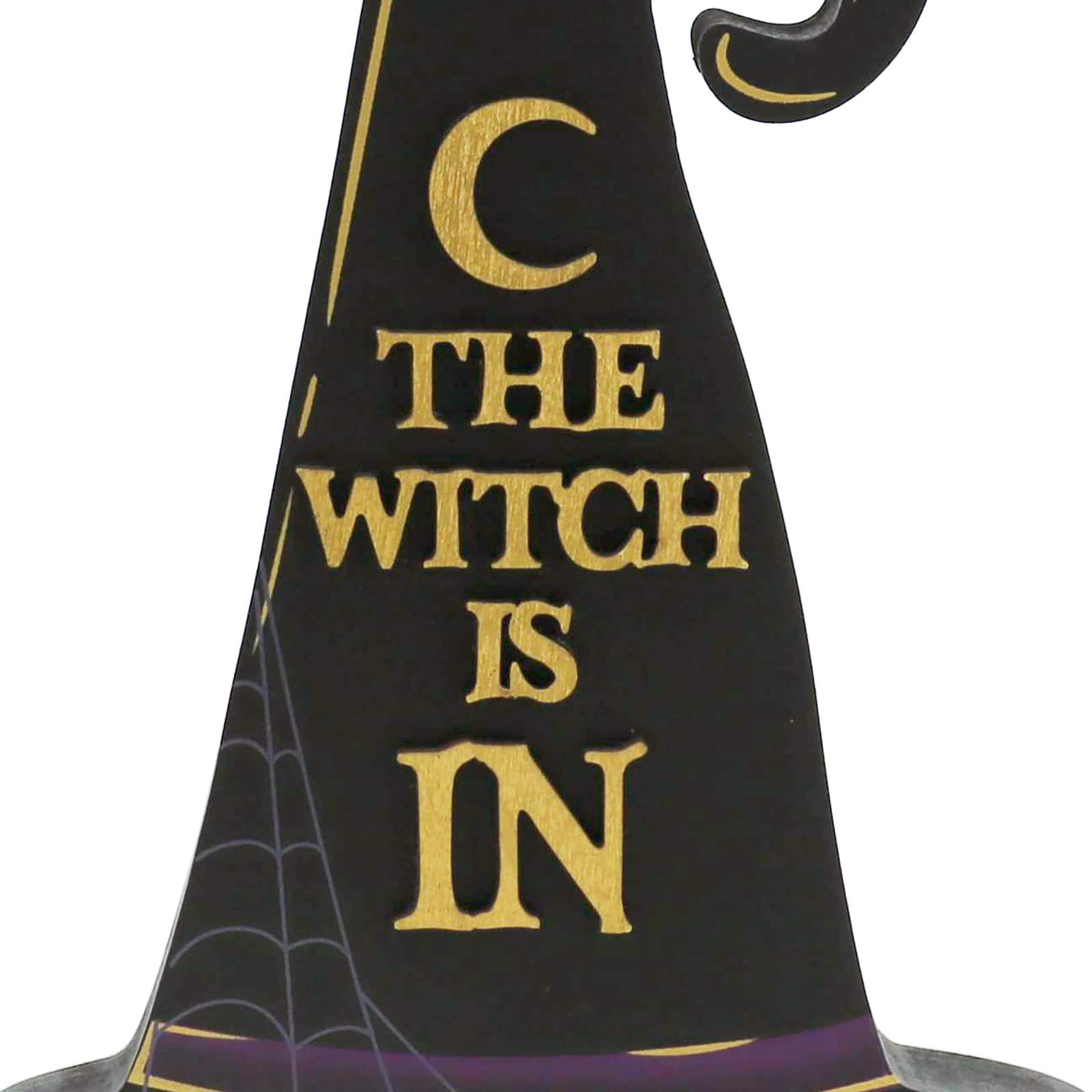 Midnight Moon The Witch is in Hat Tabletop D&#xE9;cor by Ashland&#xAE;