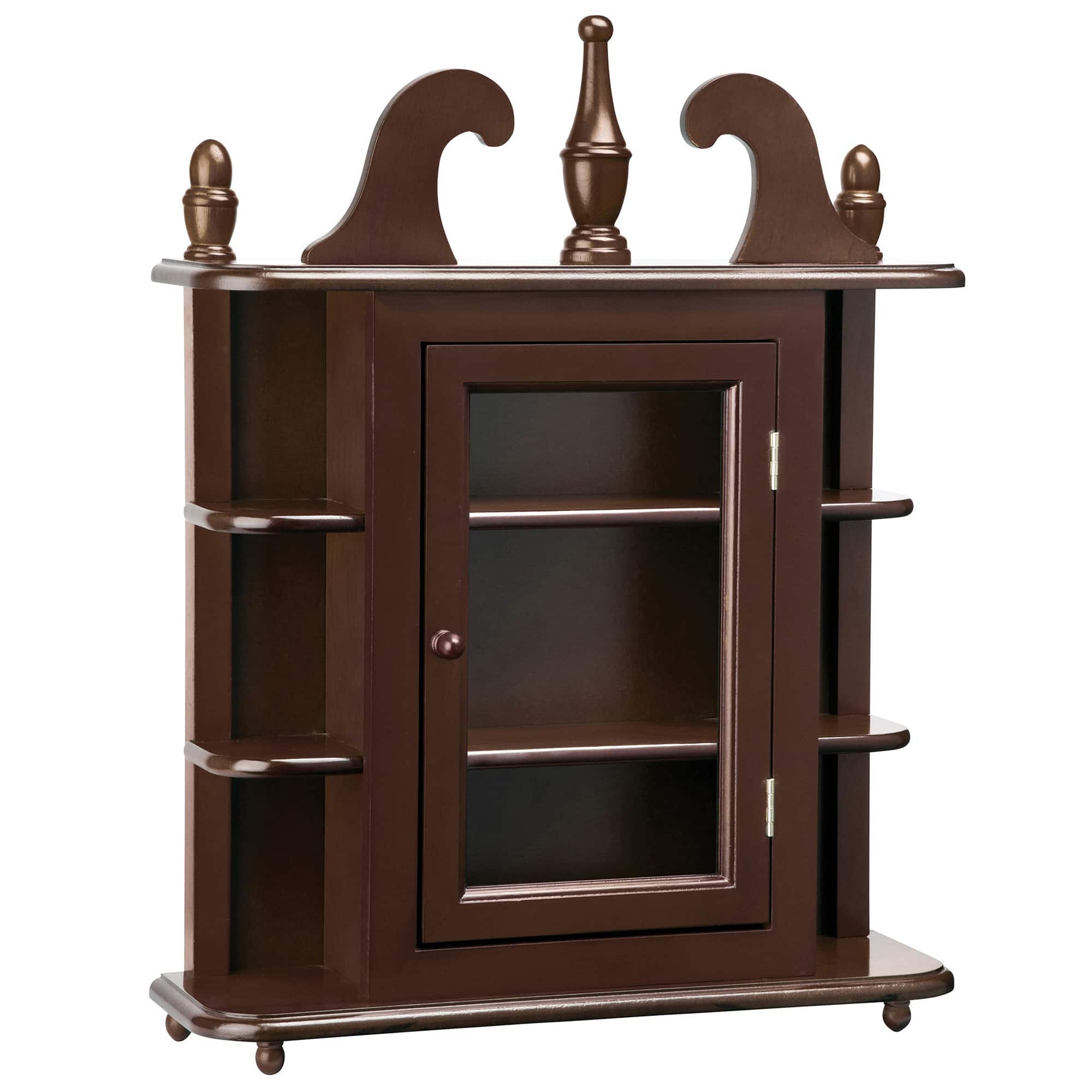 Design Toscano 25.5&#x22; Savile Row Hardwood Wall Curio Display Cabinet
