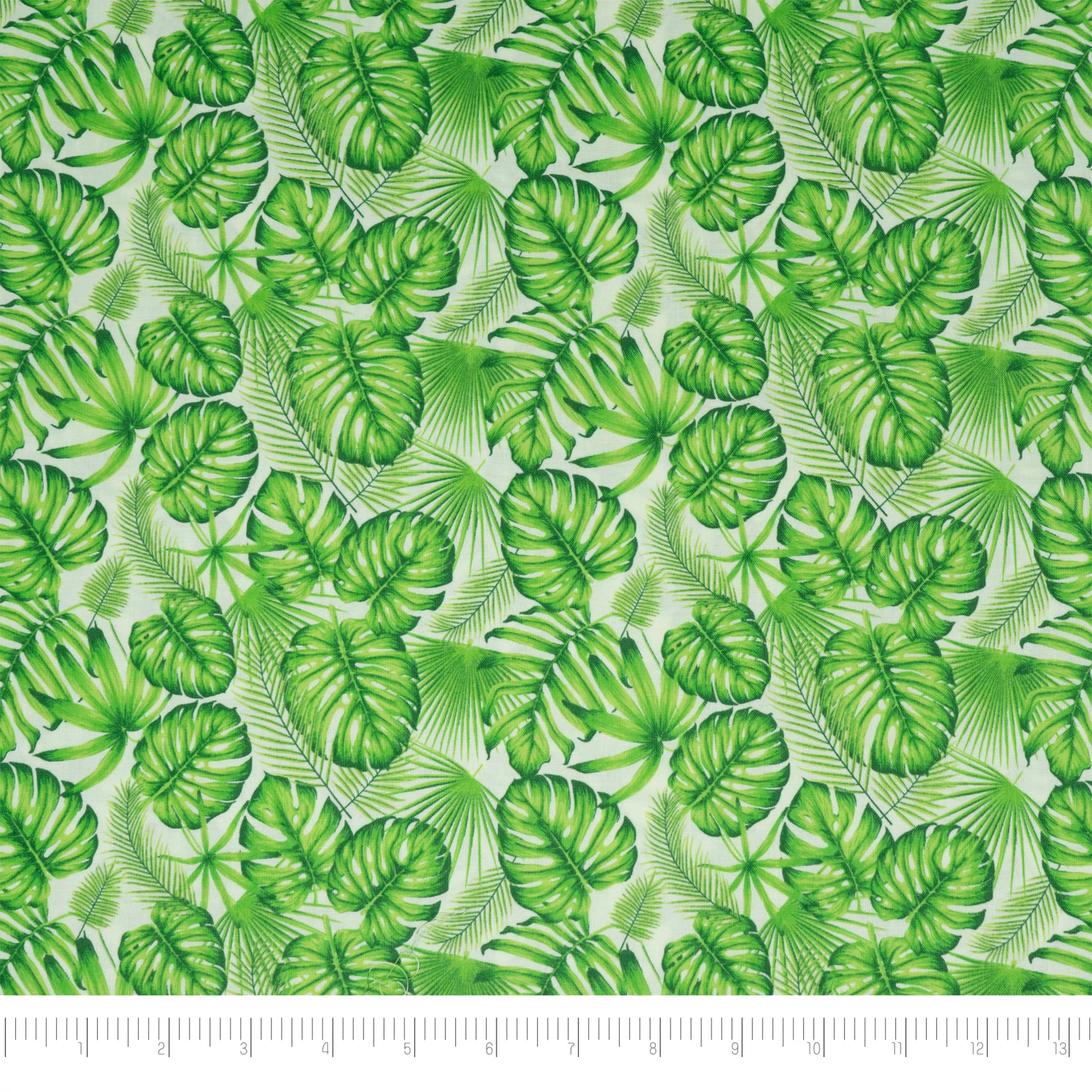 SINGER Palm Leaves Print Ringspun Cotton Fabric
