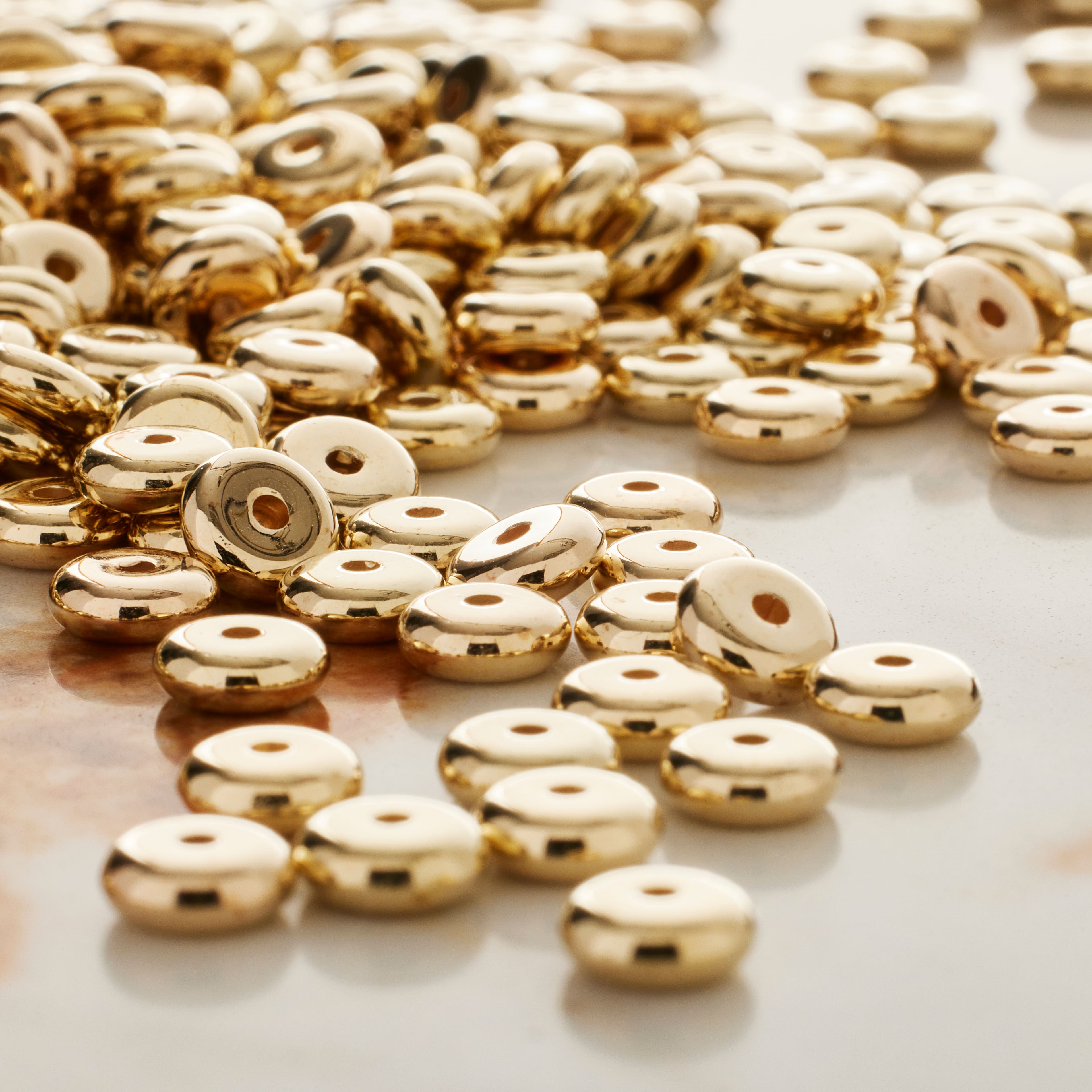 Gold Heishi CCB Craft Beads, 6mm by Bead Landing™